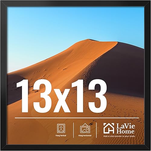 Miniatura 64 de LaVie Home Marco de fotos de 2 x 3, marco de fotos negro de 2 x 3 con plexiglás HD, marco de visualización de 2 x 3, 1 paquete, colección clásica