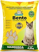 Areia Higiênica Granulado Para Gatos 4kg Mandioca + Minerais Super Premium Controle De Odores Alta Absorção Econômica Biodegradável Não Suja Patinhas Rende Mais Banheiro Sanitário Pet Premium Gato