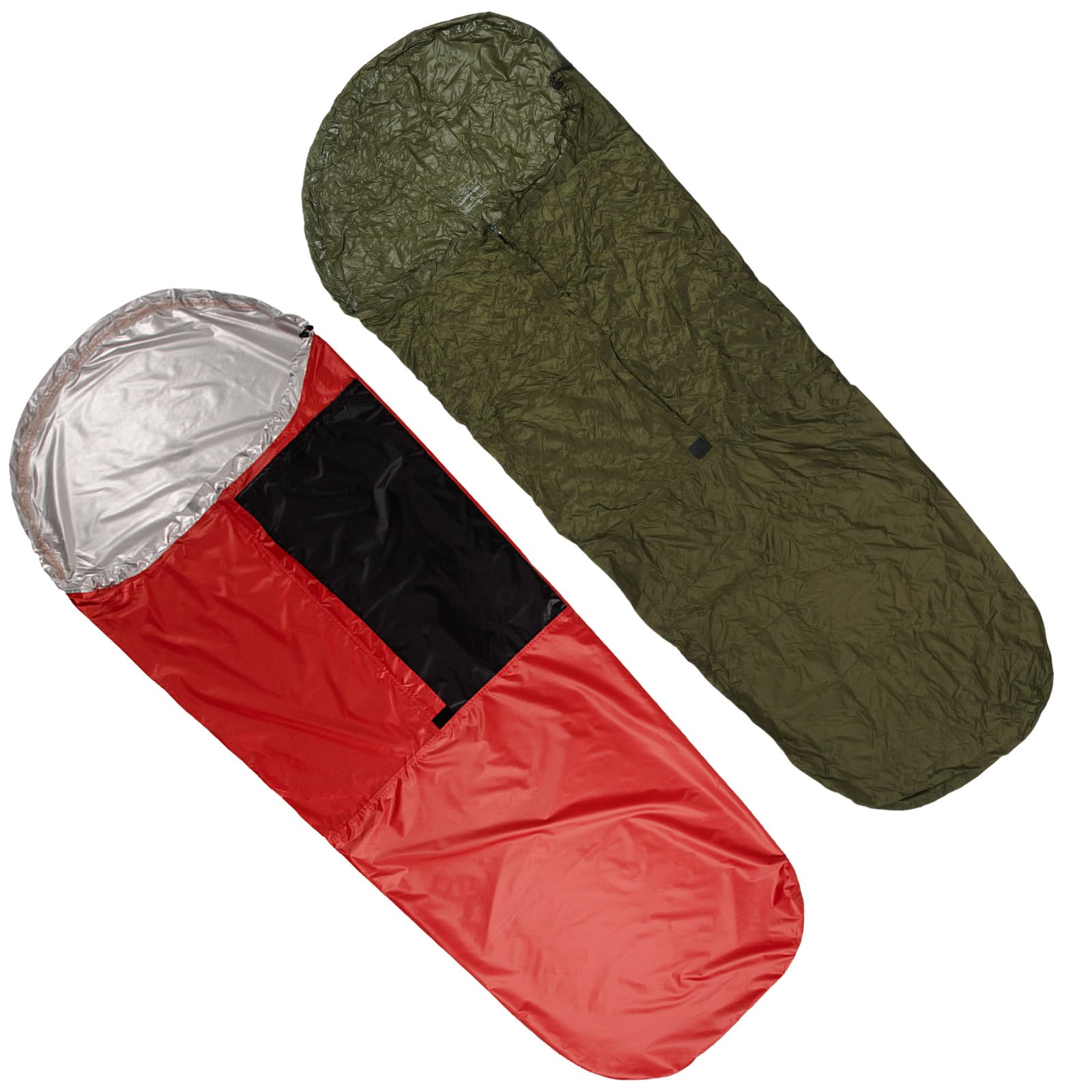Militaries - Protector de saco de dormir de camping permeable para emergencias para varios climas al aire libre