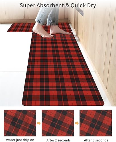 Miniatura 4 de Tapete de baño de Navidad para bañera, antideslizante, de secado rápido y absorbente, tierra de diatomeas, fregadero, dormitorio, cocina, lavable,