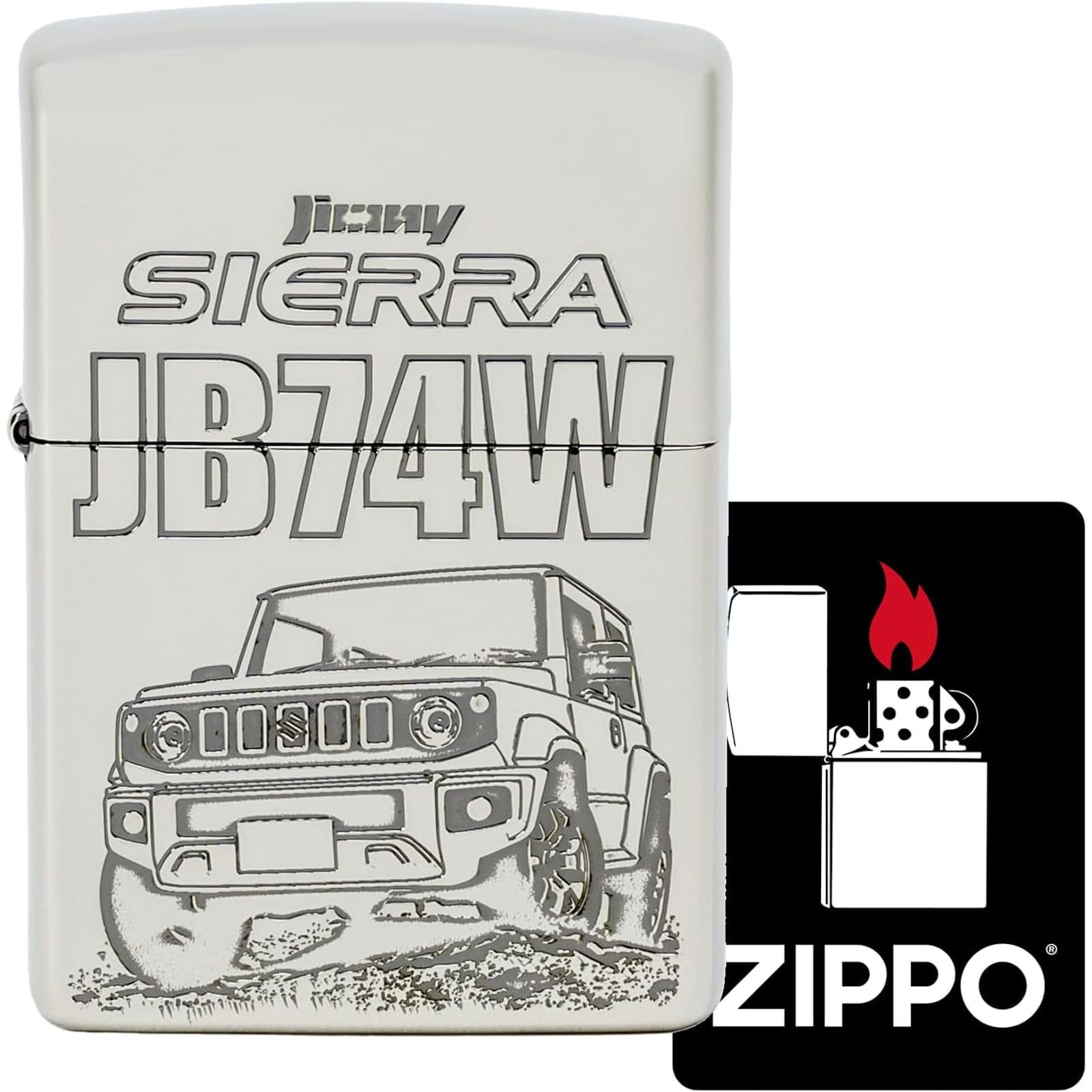 Amazon.co.jp: ジッポー(Zippo) ライター ジムニーシエラ NI シルバー