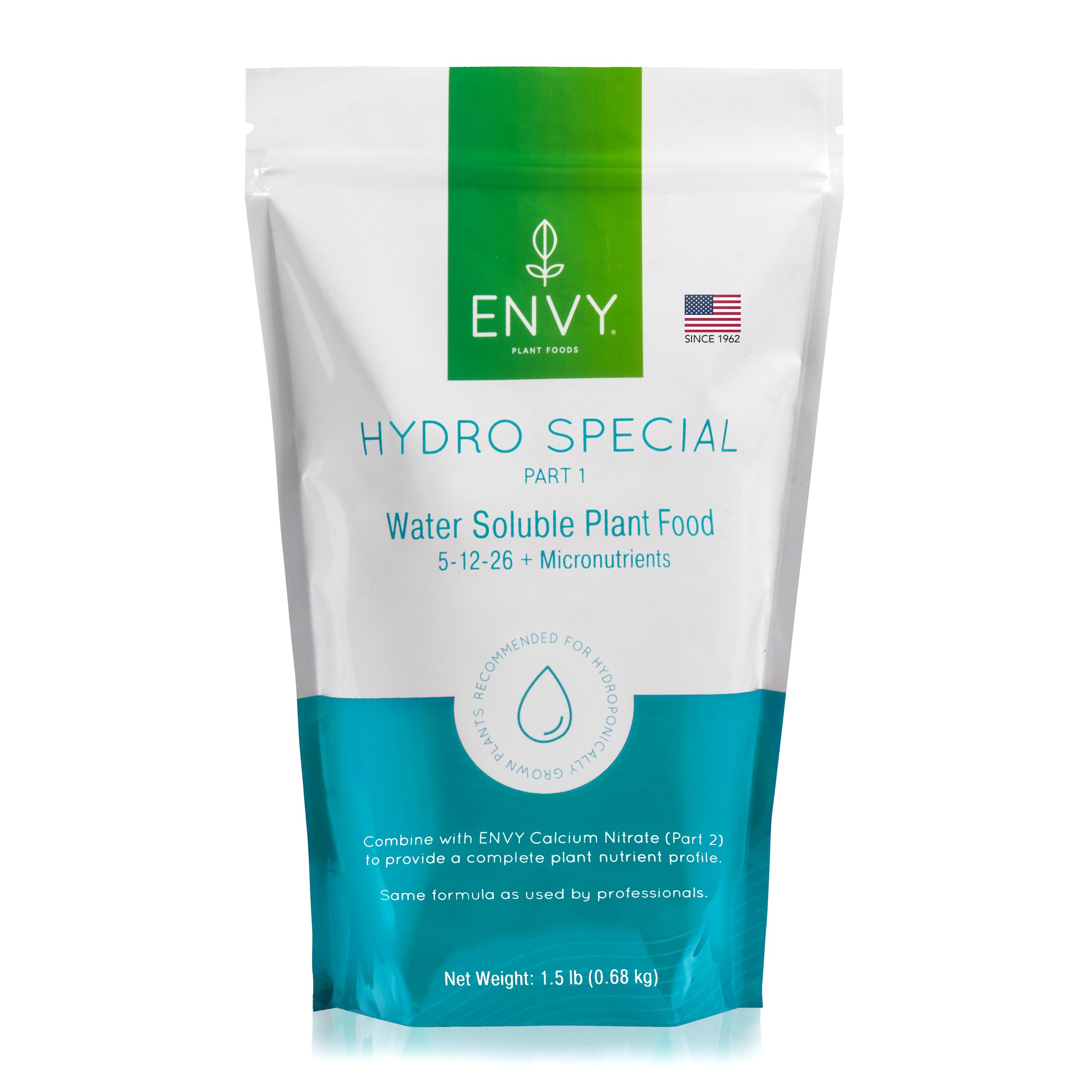 ENVY Hydro Special Plant Fertilizer, 3 Pound - for Indoor and Outdoor Plants, Professional Grade, Water Soluble, Made in USA - Part 1