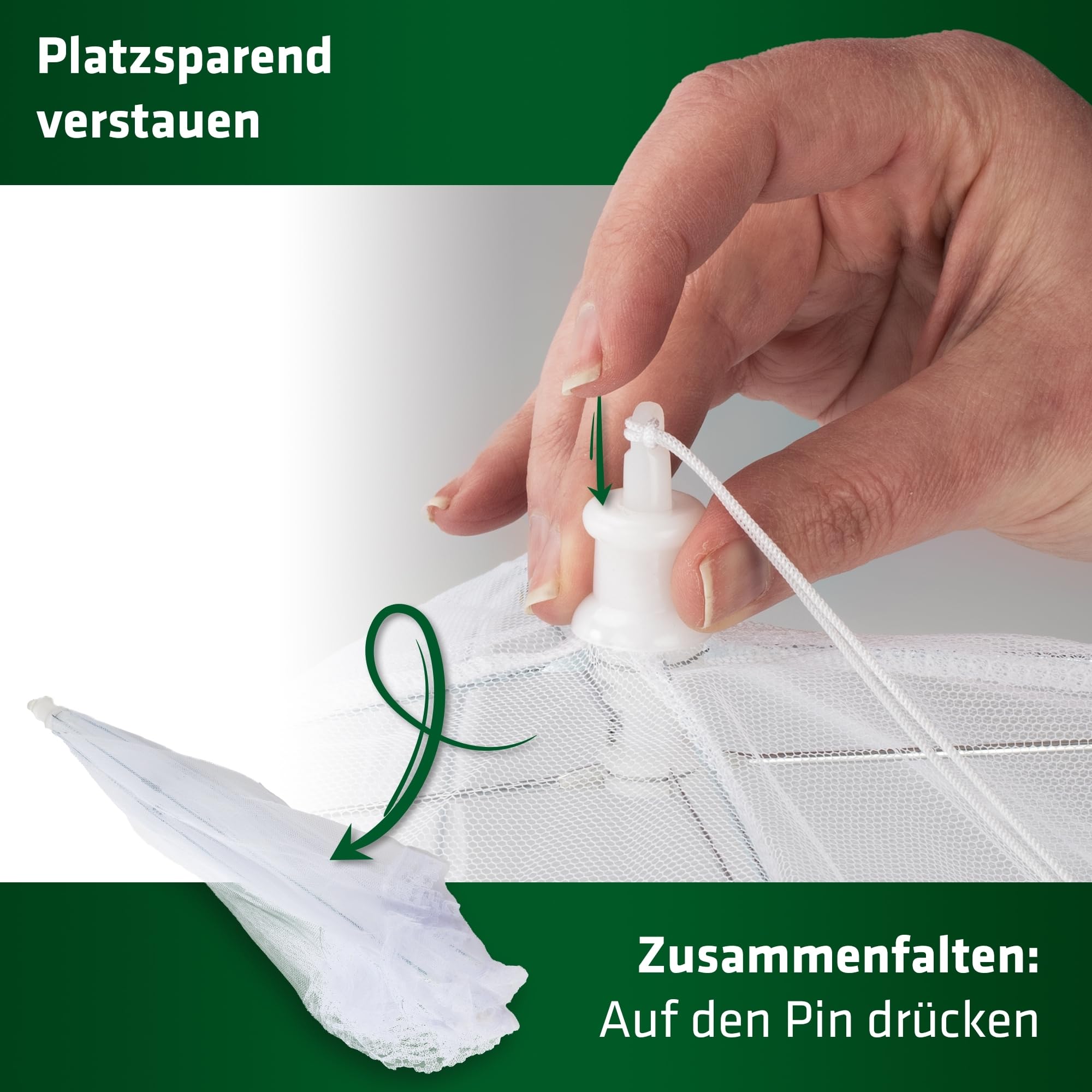 Gardigo® Osłona na muchy jak u babci, zestaw 3 sztuk, klasyczna ochrona przed owadami, kolor biały, osłona przeciw muchom i muszkom owocowym, na ciasto, na owoce, na imprezę ogrodową, bufet, żywność | Klasyczna ochrona ciast, misek na owoce, bufetów. Idea