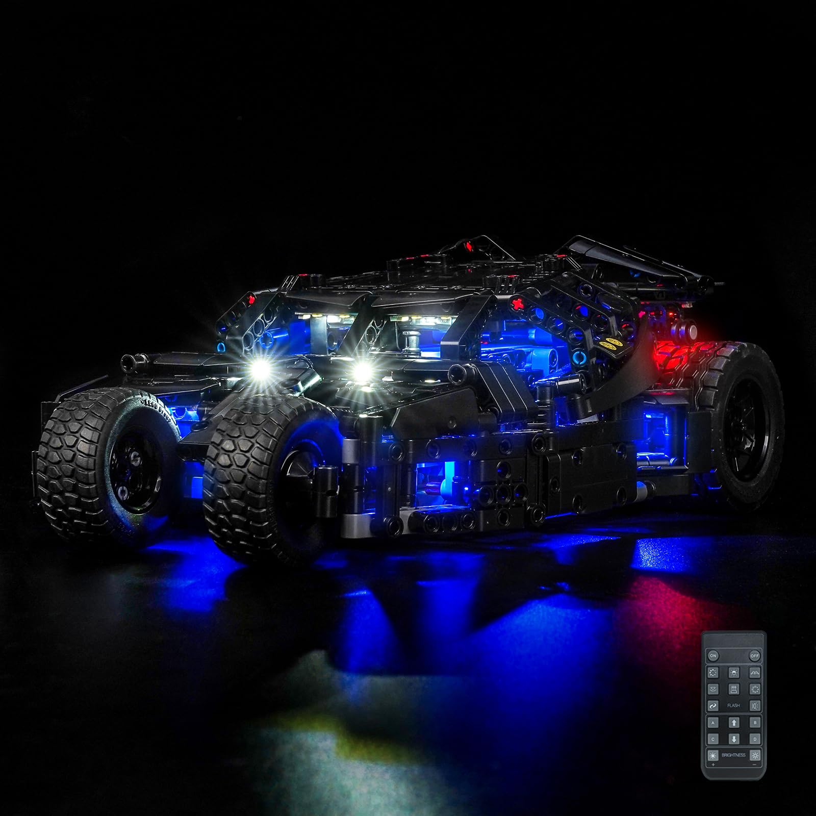 LocoLee RC LED Light Set Compatible with LEGO 42239 Batmobile Tumbler