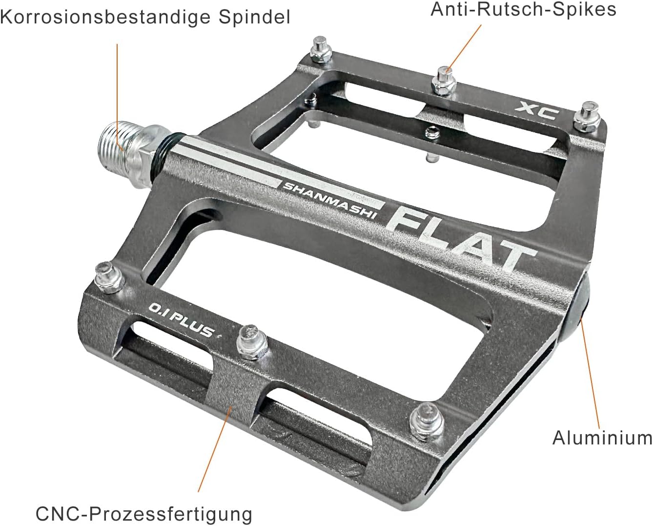 UPANBIKE Mountain Bike Bearing Pedals 9/16'' Spindle Aluminum Alloy Flat Platform for BMX MTB Road Bicycle