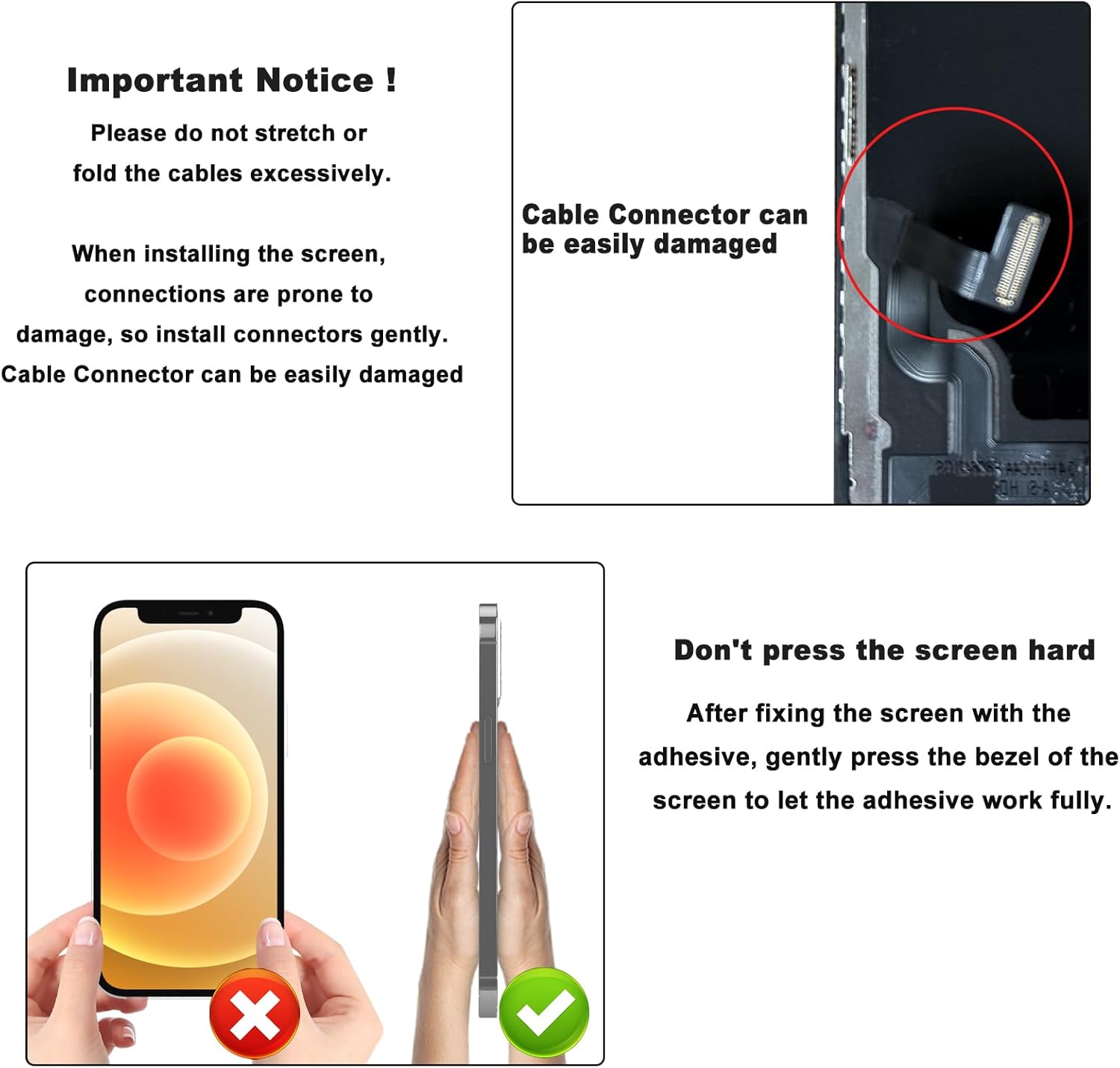 Replacement Screen for iPhone 16 E LCD FHD COF Retina Display Digitizer with Total Repair Tool Kits, Screen Protector, Waterproof Tape