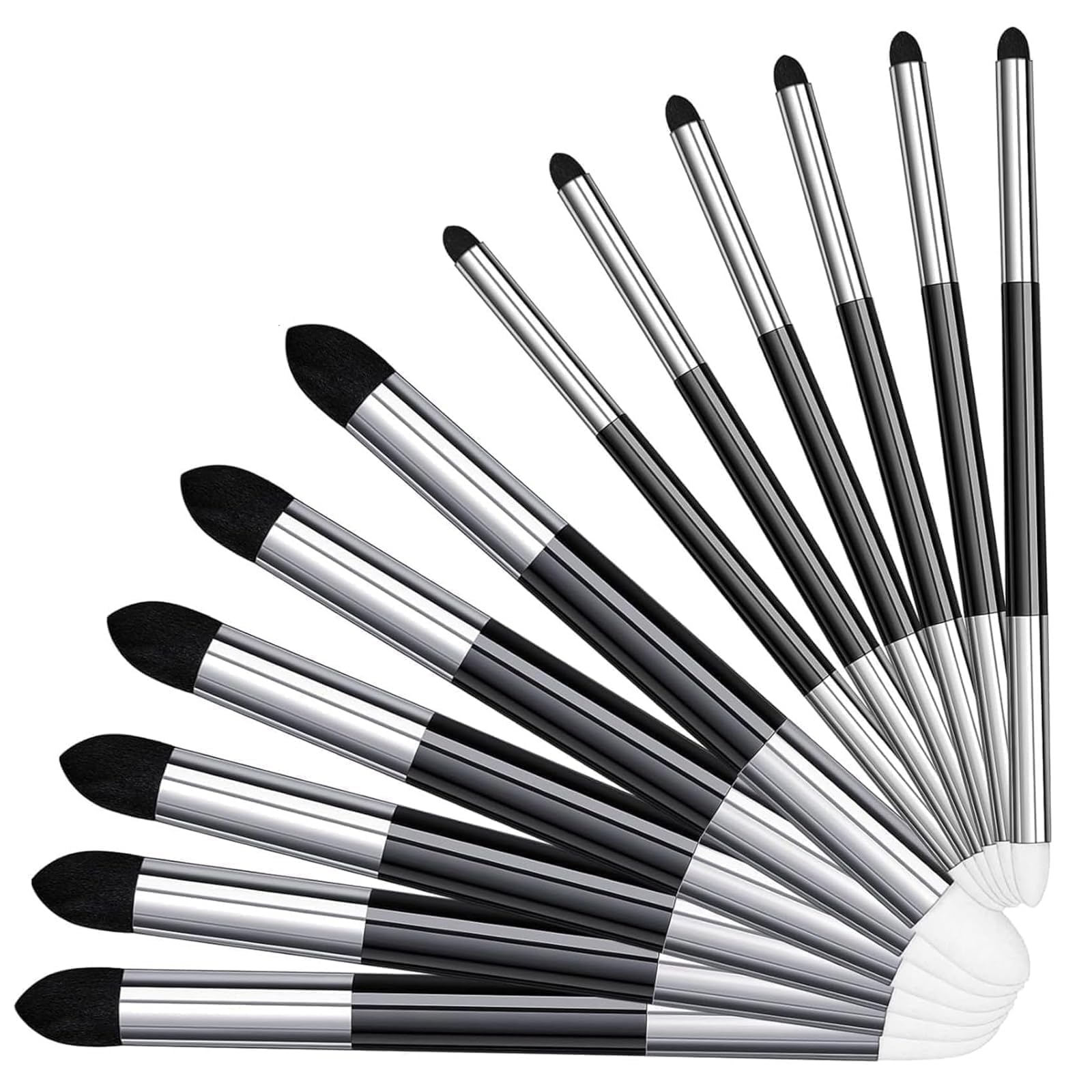12 pcs Artist Blending Sponge Pen Double-Headed Washable Pastel Blending Sketch Brush Rubbing Lucy Drawing Art Foam Blender Stick for Artist Highlight Shadow Detail Correcting Tool