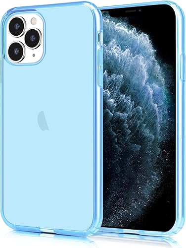 JJGoo Funda transparente compatible con iPhone 11 Pro Max, transparente, suave, a prueba de golpes, delgada, delgada, antigolpes, color azul