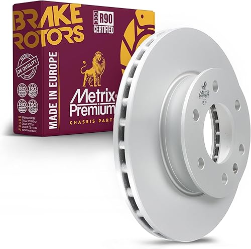 Metrix Premium Chassis Parts - Rotor de freno de disco ventilado con revestimiento frontal de 11.81 pulgadas (11.811 in) para Dodge Sprinter 2500,