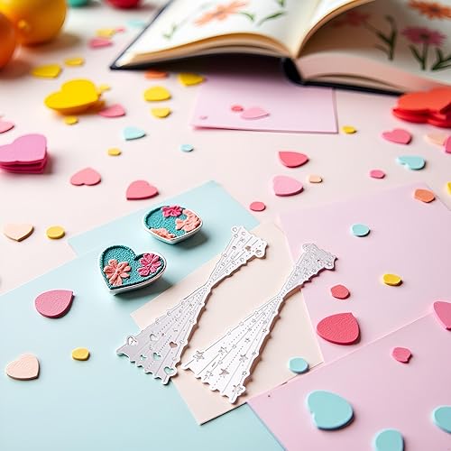Miniatura 3 de Troqueles de corte de línea con burbujas de corazón para hacer tarjetas, álbum de recortes, álbum de fotos, papel decorativo en relieve, plantilla