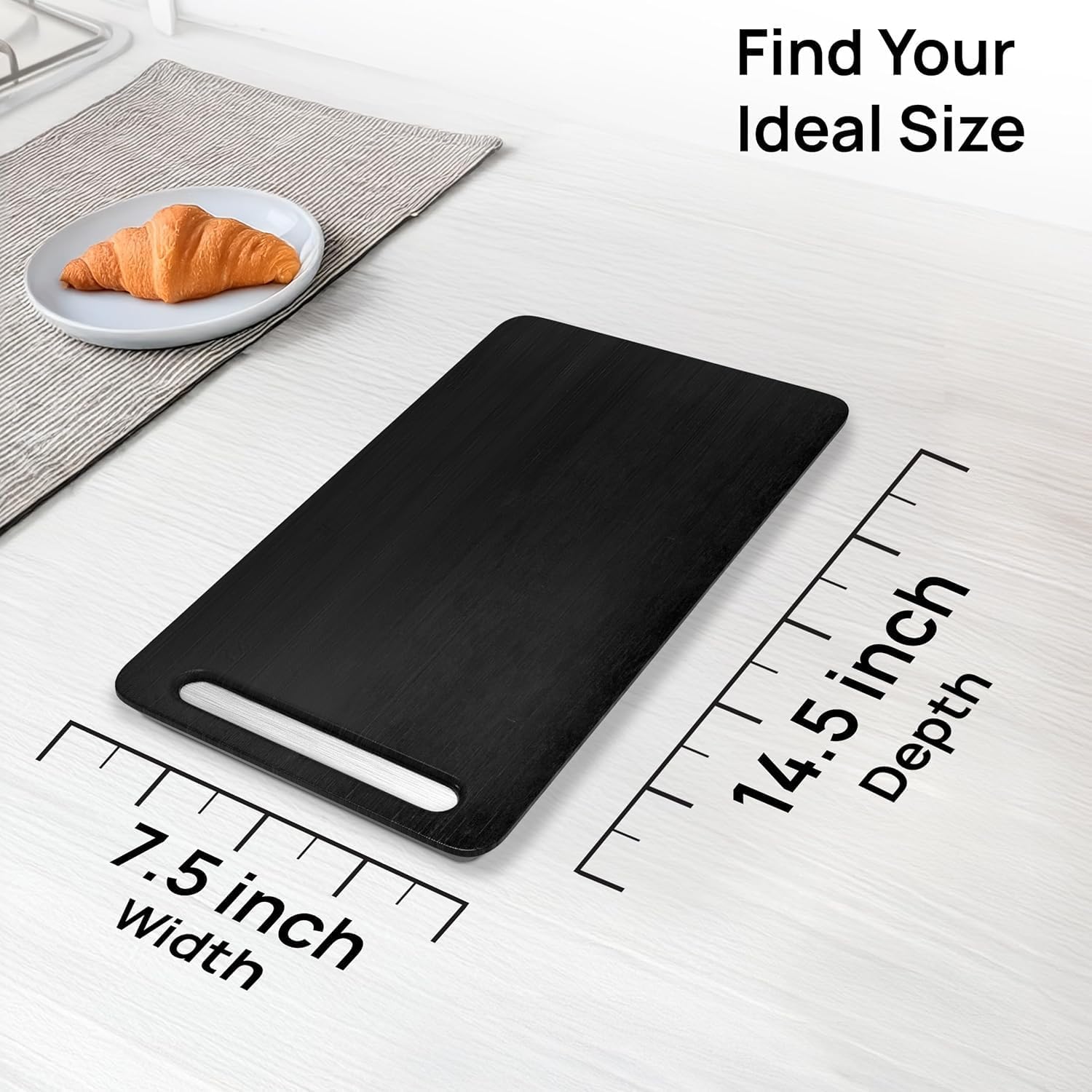Ibyx Appliance Slider, Sliding Tray for Coffee Maker, 7.5 x 14.5 in, Black image 2