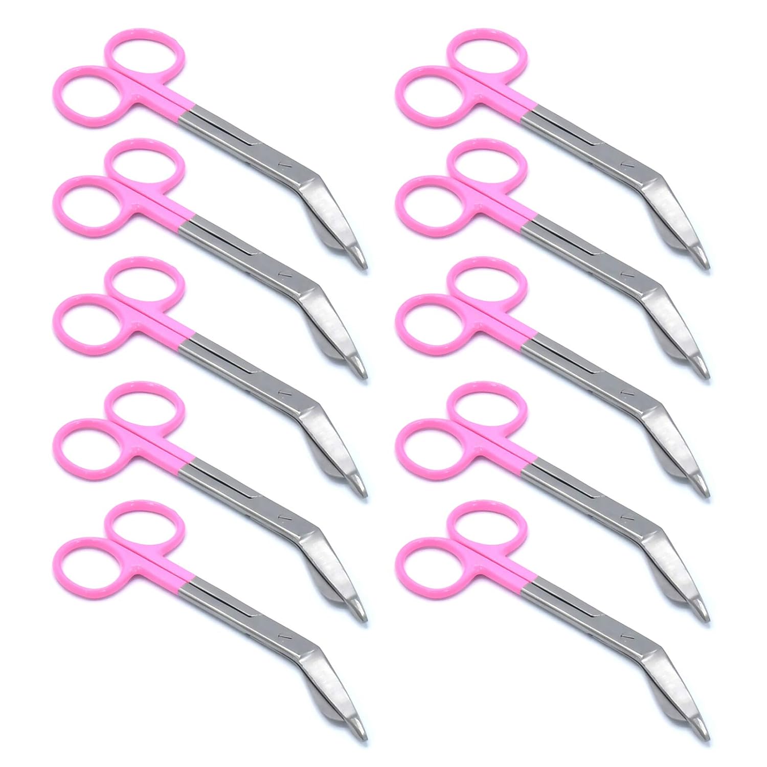 10 Bandage Scissor Pink Color Handle Paramedic EMS Nurses Medic Uniform Supply