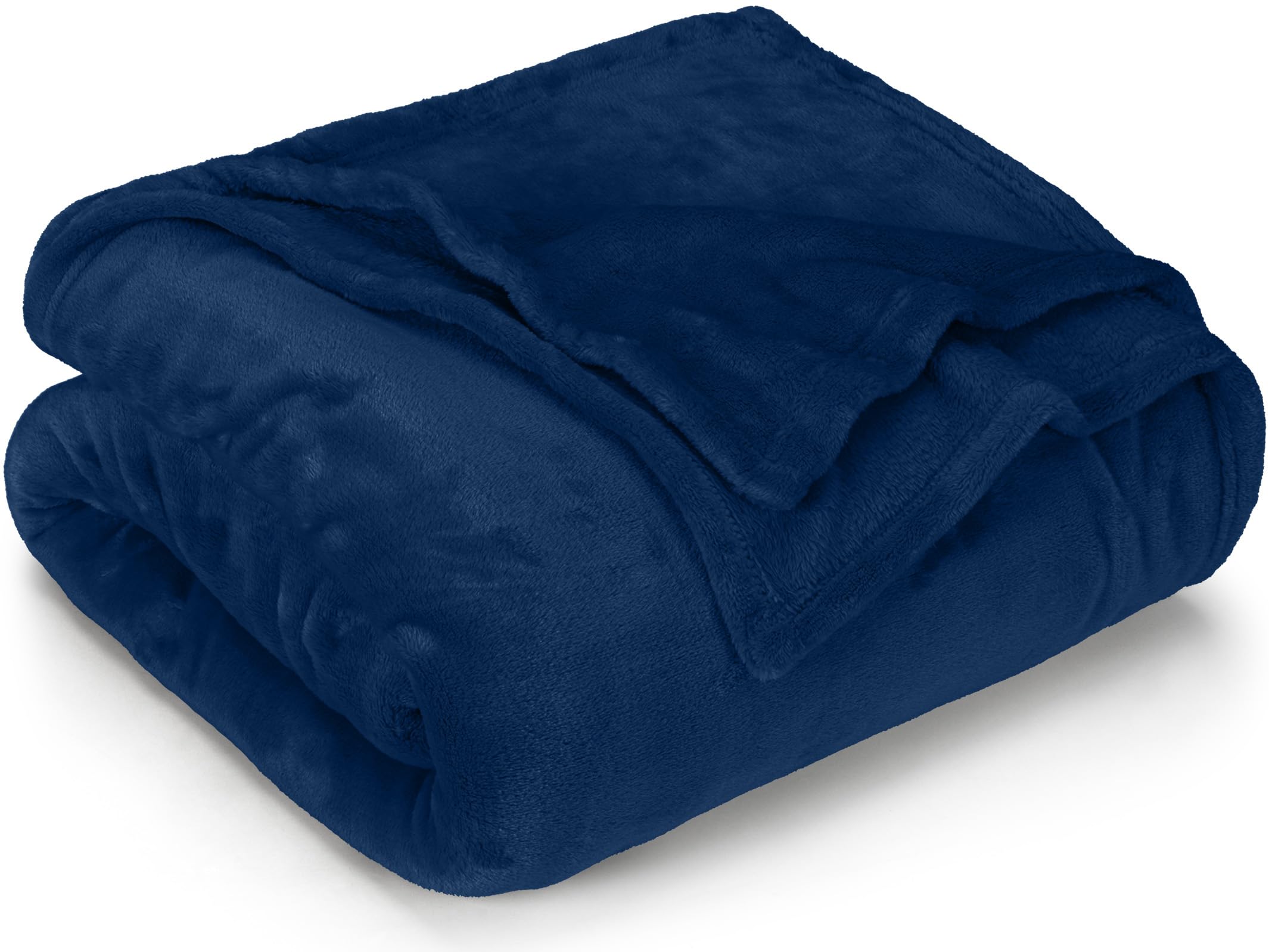Utopia BeddingNavy Fleece Blanket [Throw/Single - 130 x 150 cm] Soft Cosy fluffy 300 GSM Blankets for Bed, Sofa & Couches