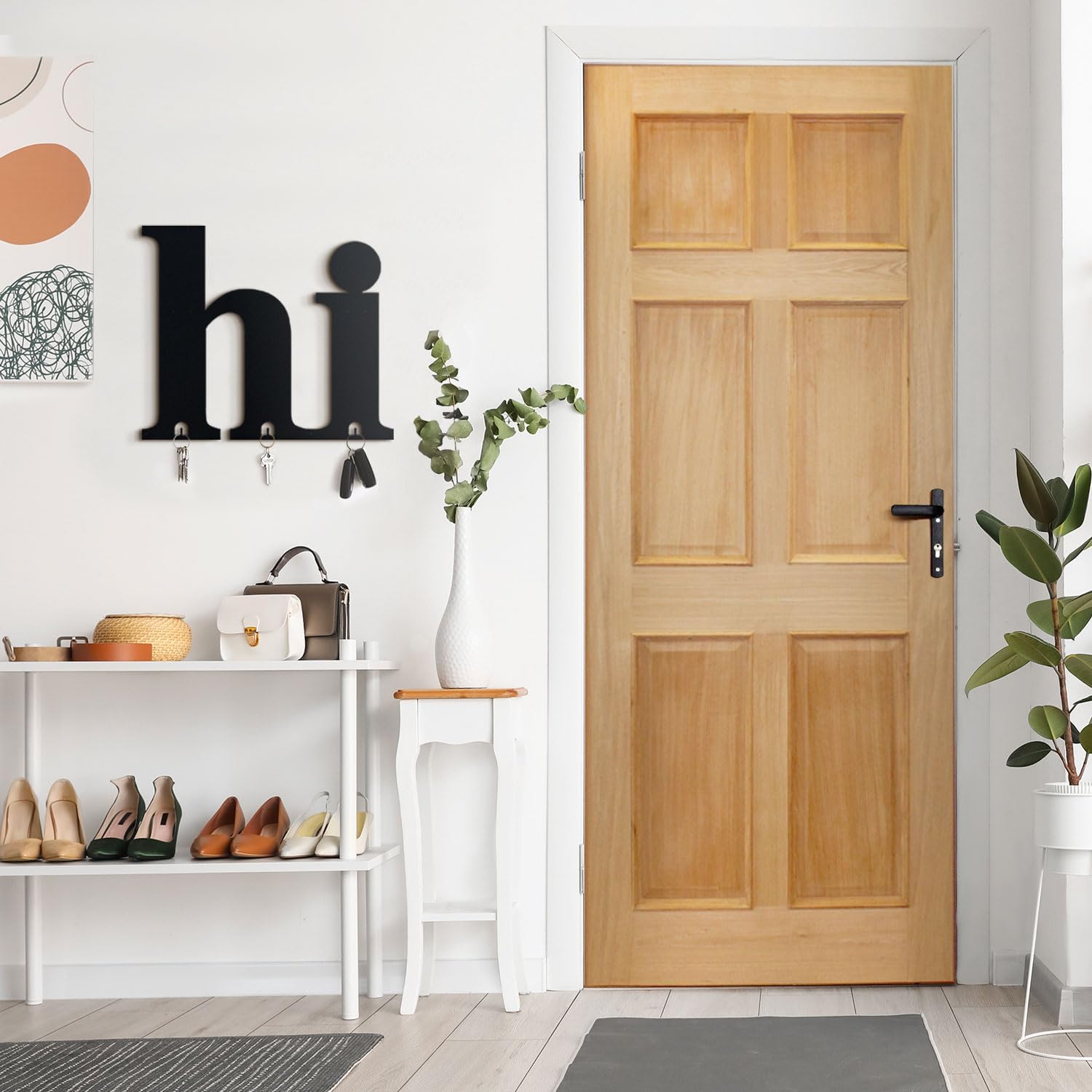 SUSSEXHOME Hi Metal Key Hanger for Entryway, Wall Mount Hanger for Home Office Entryway