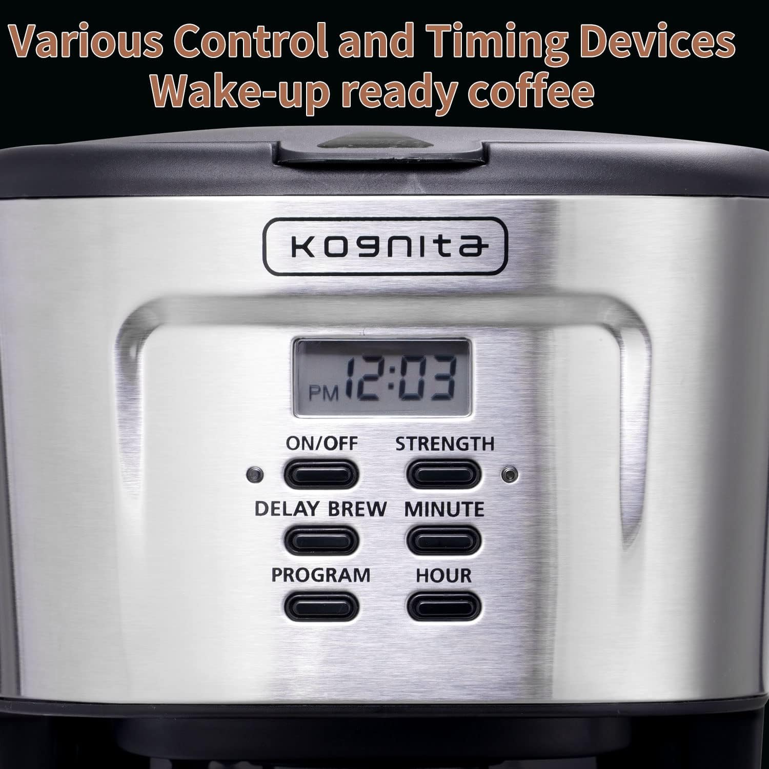 Buy Kognita 12 Cup Coffee Maker, Programmable Small Coffee Maker with