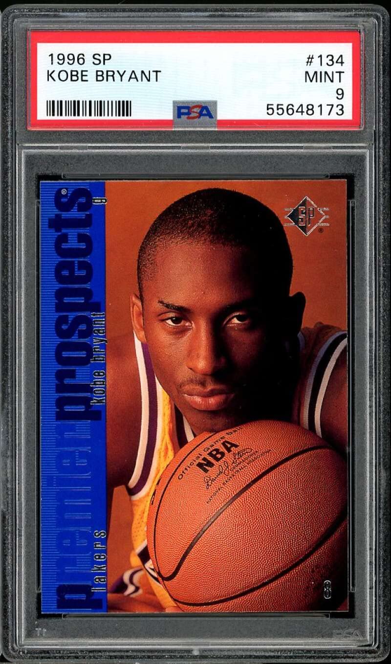 Amazon.com: Kobe Bryant Rookie Card 1996-97 SP #134 PSA 9 : Collectibles &  Fine Art