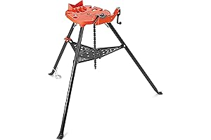 Ridgid 36273 Portable Tristand Chain Vise, Red