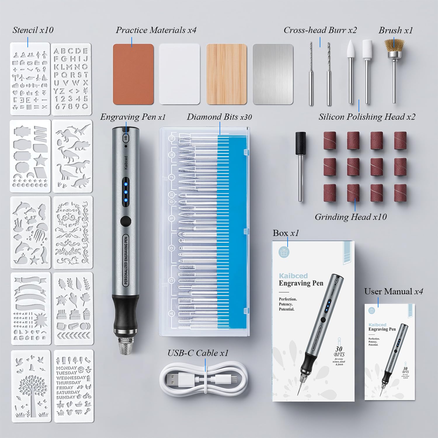 Cordless Engraving Pen - 63 Kits & Easy Crafting -8 Cordless Engraving Pen - 63 Kits & Easy Crafting -8