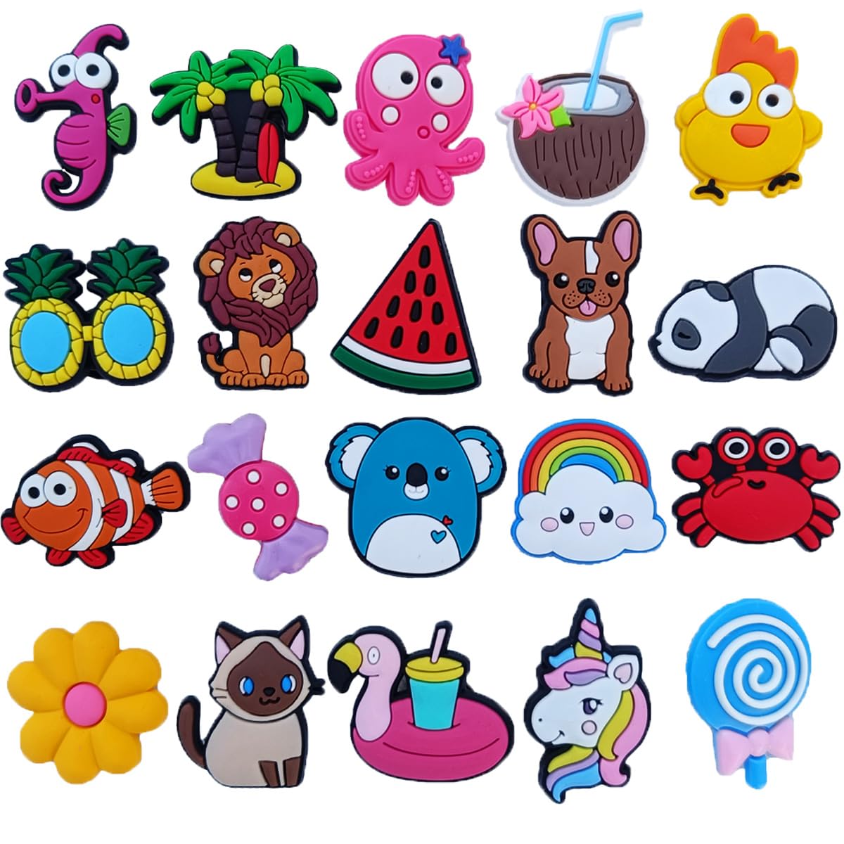 Pines para Crocs Zuecos Sanitarios - 20 Piezas - Pins Decorativos - Shoe Charms - Accesorios y Adornos para Zapatos - Mujer Hombre Niños - Sanidad Hostelería Trabajo Peluqueria