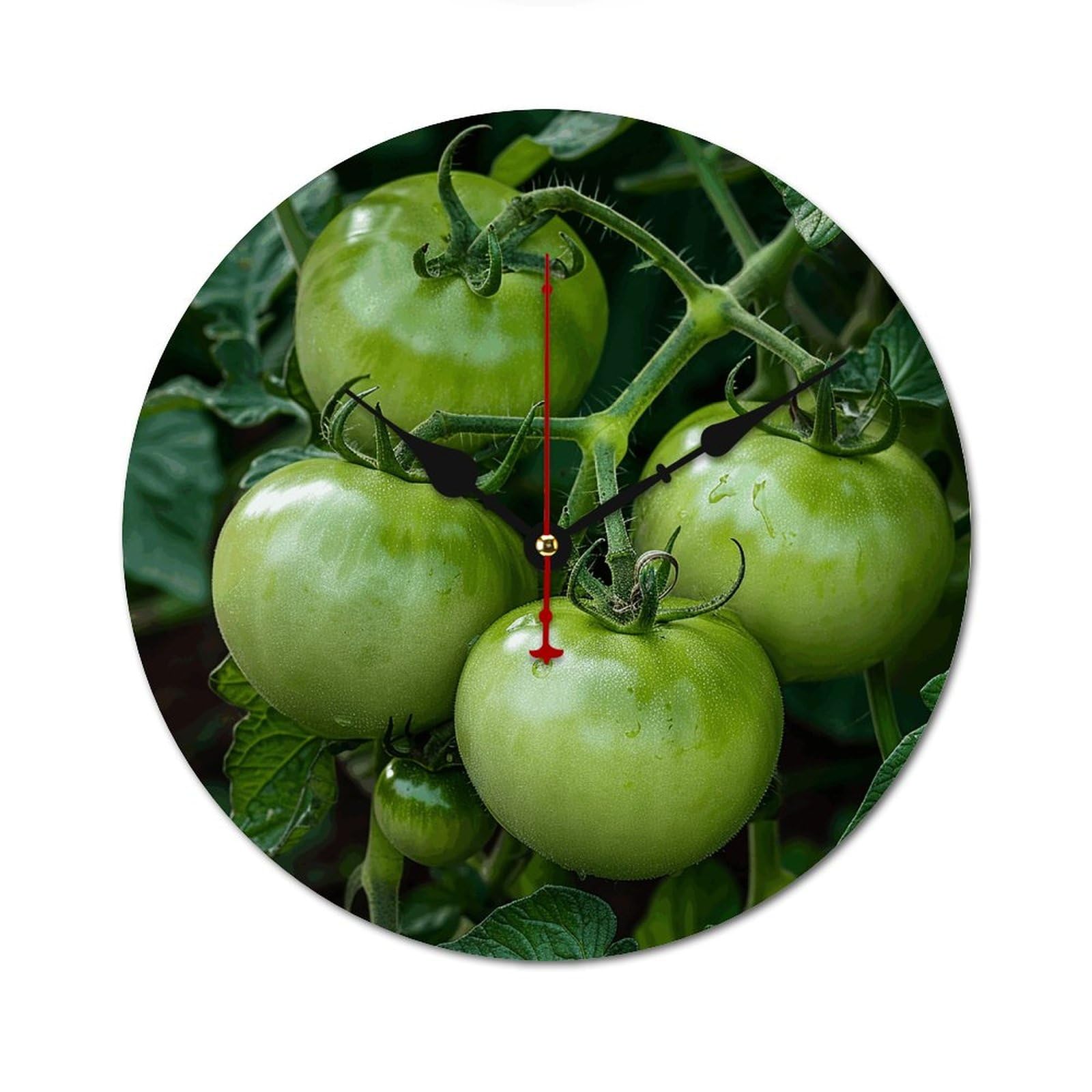 Horloge murale moderne bois 60 cm sans tic-tac cadre cuisine chambre salon