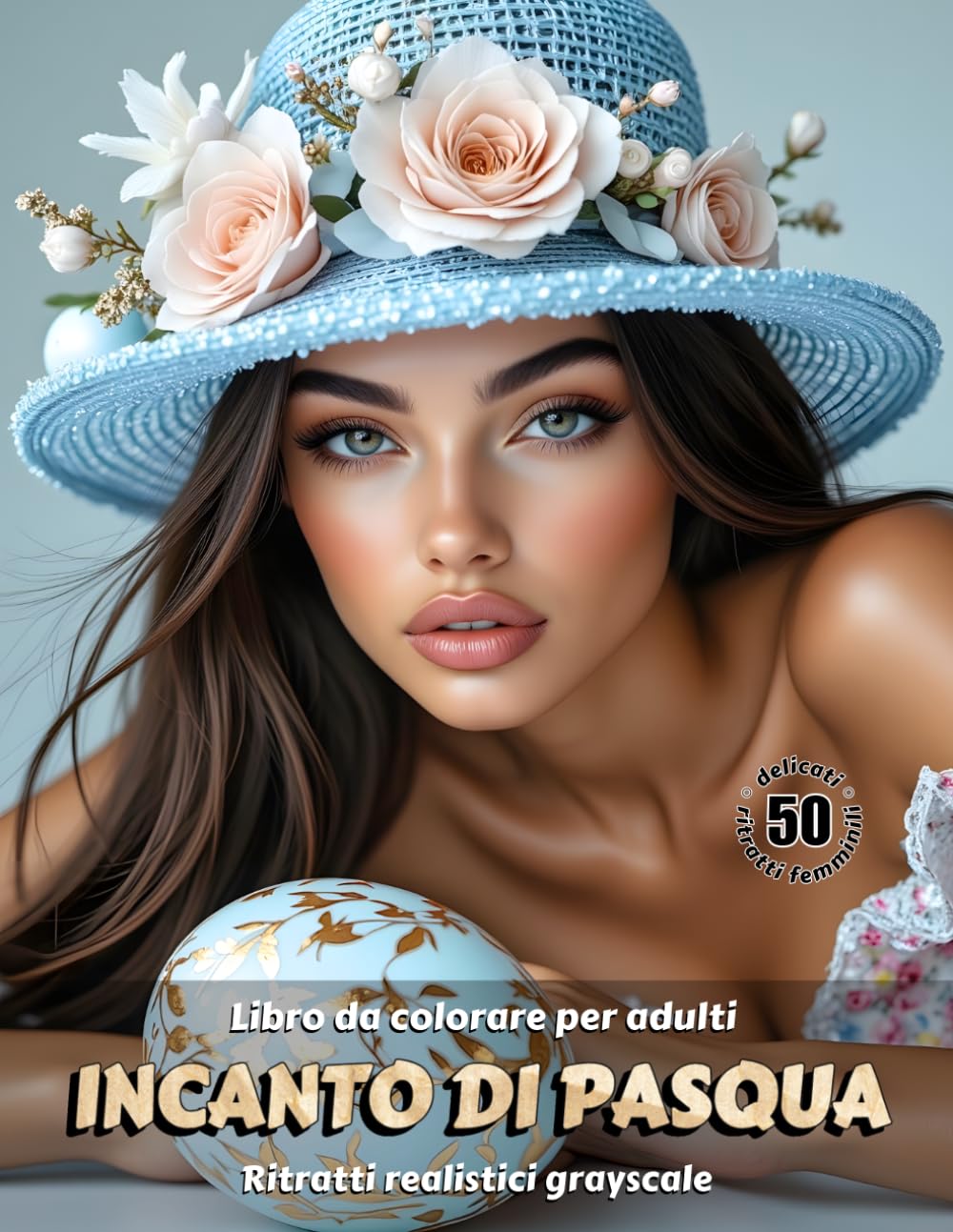 INCANTO DI PASQUA – Libro da colorare per Adulti | Ritratti realistici di Pasqua/Primavera in scala di grigi | per Relax, Creatività Consapevole: Edizione italiana (Avventure colorate)