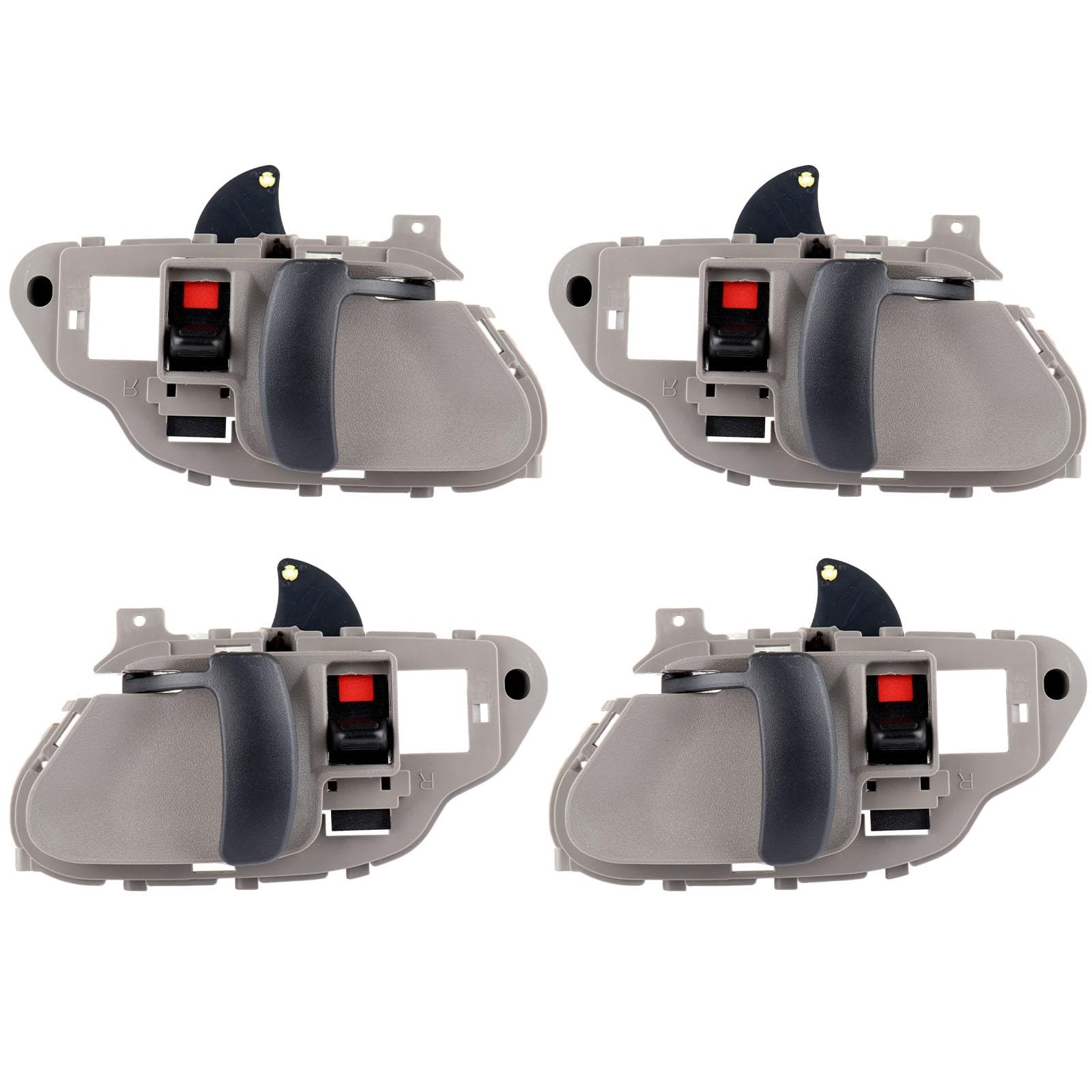 ECCPP Door Handles Interior Inside Inner Driver Passenger Side for 1995-2002 for Chevy for GMC Gray(4pcs)
