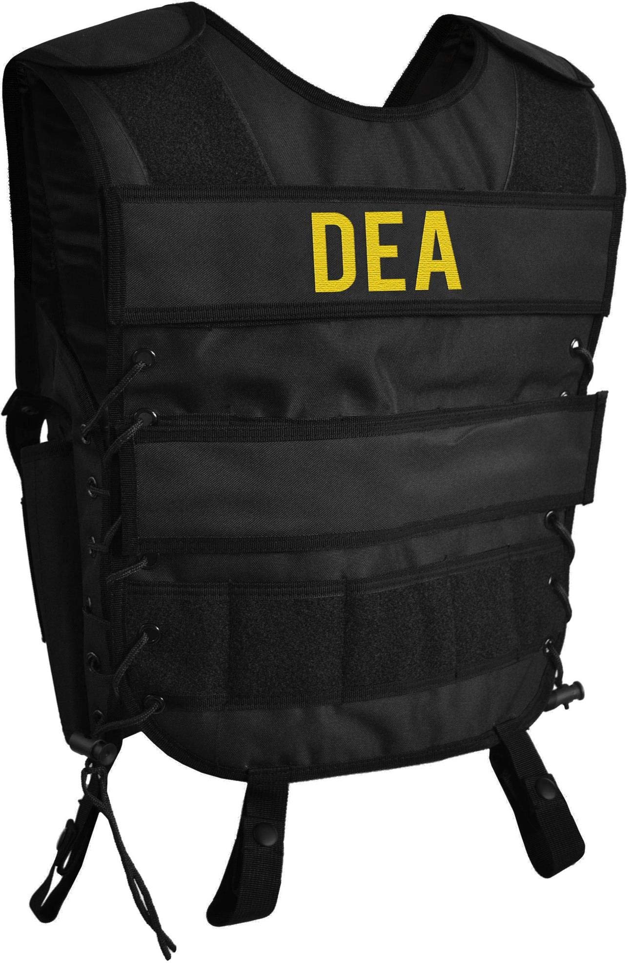 normani DEA-Agent-Outfit Narcos-Kostüm für Damen und Herren - Karnevalkostüm Faschingkostümset 5-Teilig inkl. Einsatzweste mit DEA-Patch