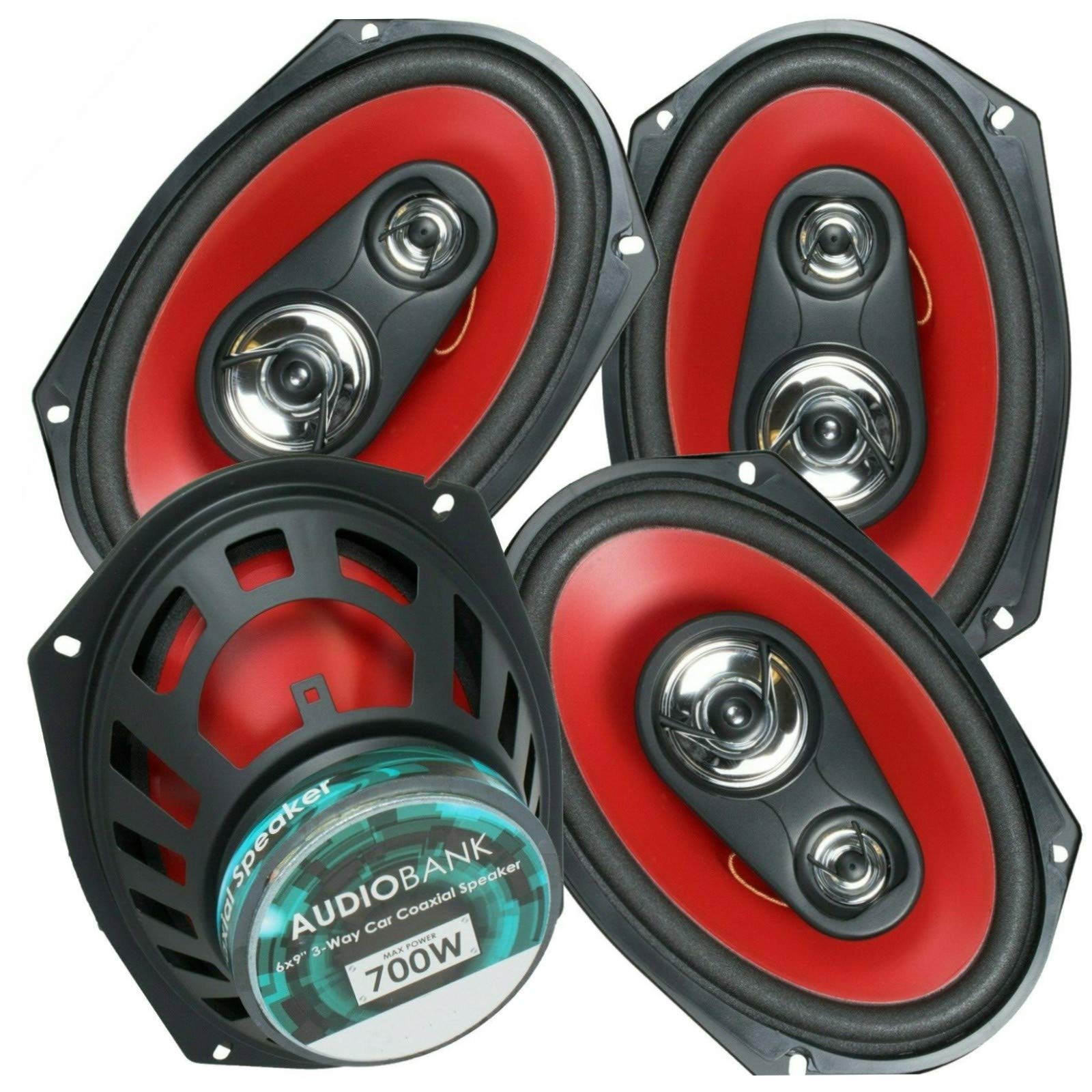 Amazon.com: 4X Audiobank AB6970 6x9-Inch 1400 Watt Total Peak