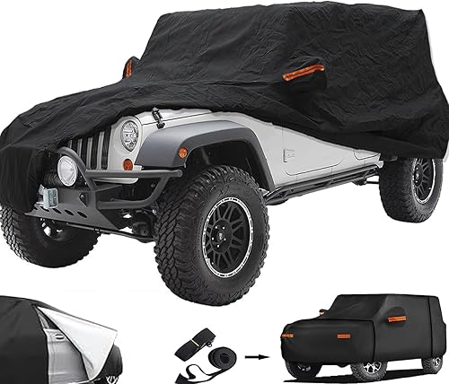 Miniatura 8 de Big Ant Funda para coche, 6 capas, 100% impermeable, para SUV para 4 puertas, Wrangler CJ, YJ, TJ y JK, cubierta de protección para todo tipo de