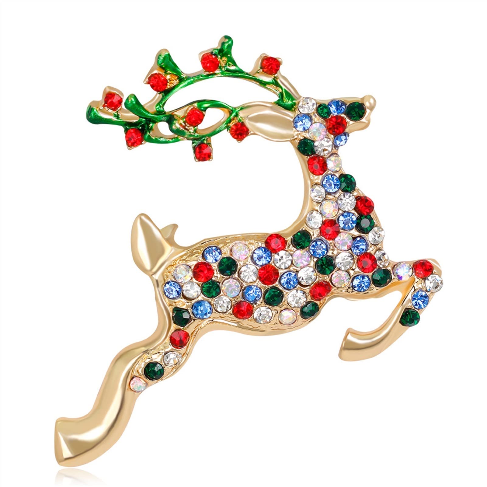 Broche d'élan de Noël WXKAGF accessoire animal mignon pour robe - 7