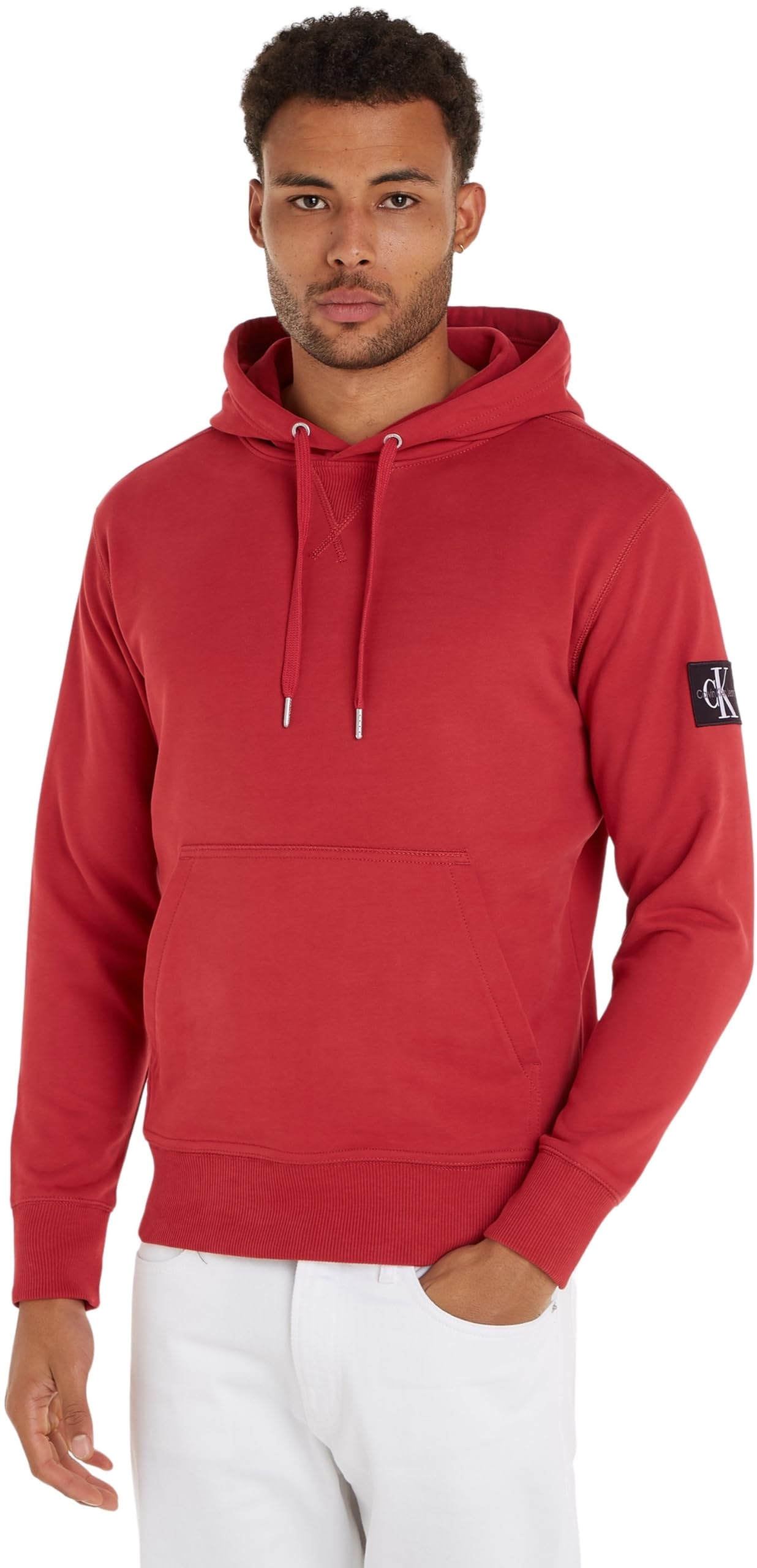 Calvin Klein Herren Hoodie Badge Hoodie mit Kapuze