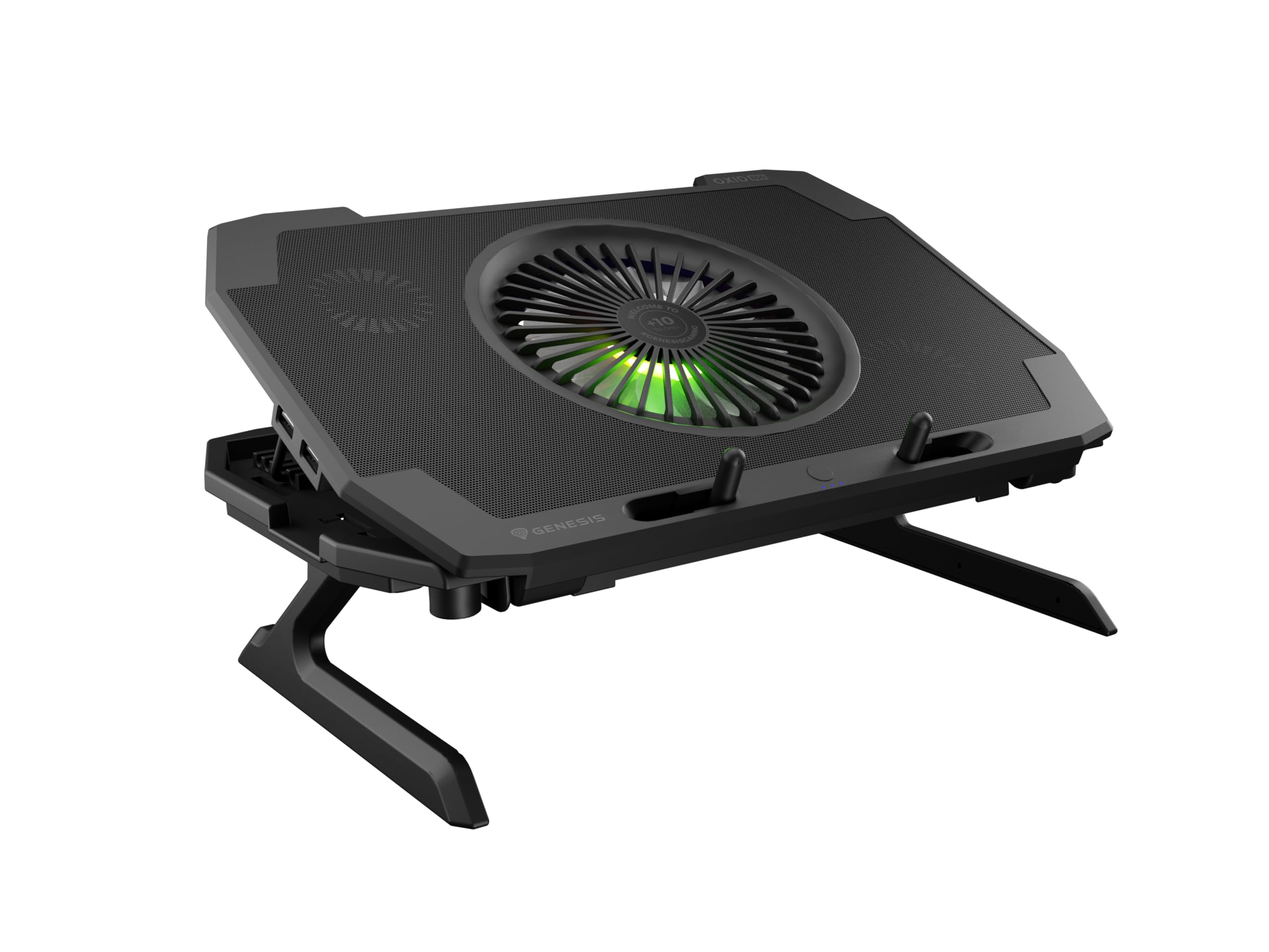 OXYD 850 RGB Genesis Base refroidisseur PC portable 17.3 5 ventilateurs USB