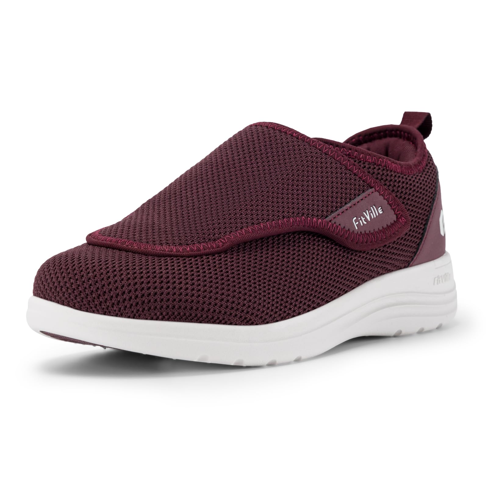 FitVille Scarpe Donna Extra Larghe Comode Pantofole per Piedi Sensibili a Strappo Regolabile