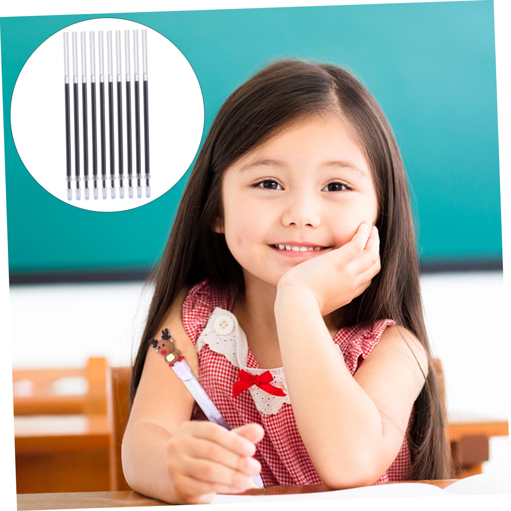Ciieeo 300pezzi Ricariche Per Penne Gel Da Inchiostro Liquido Ad Asciugatura Rapida Scrittura Senza Sbavature Per Scuola e Ufficio