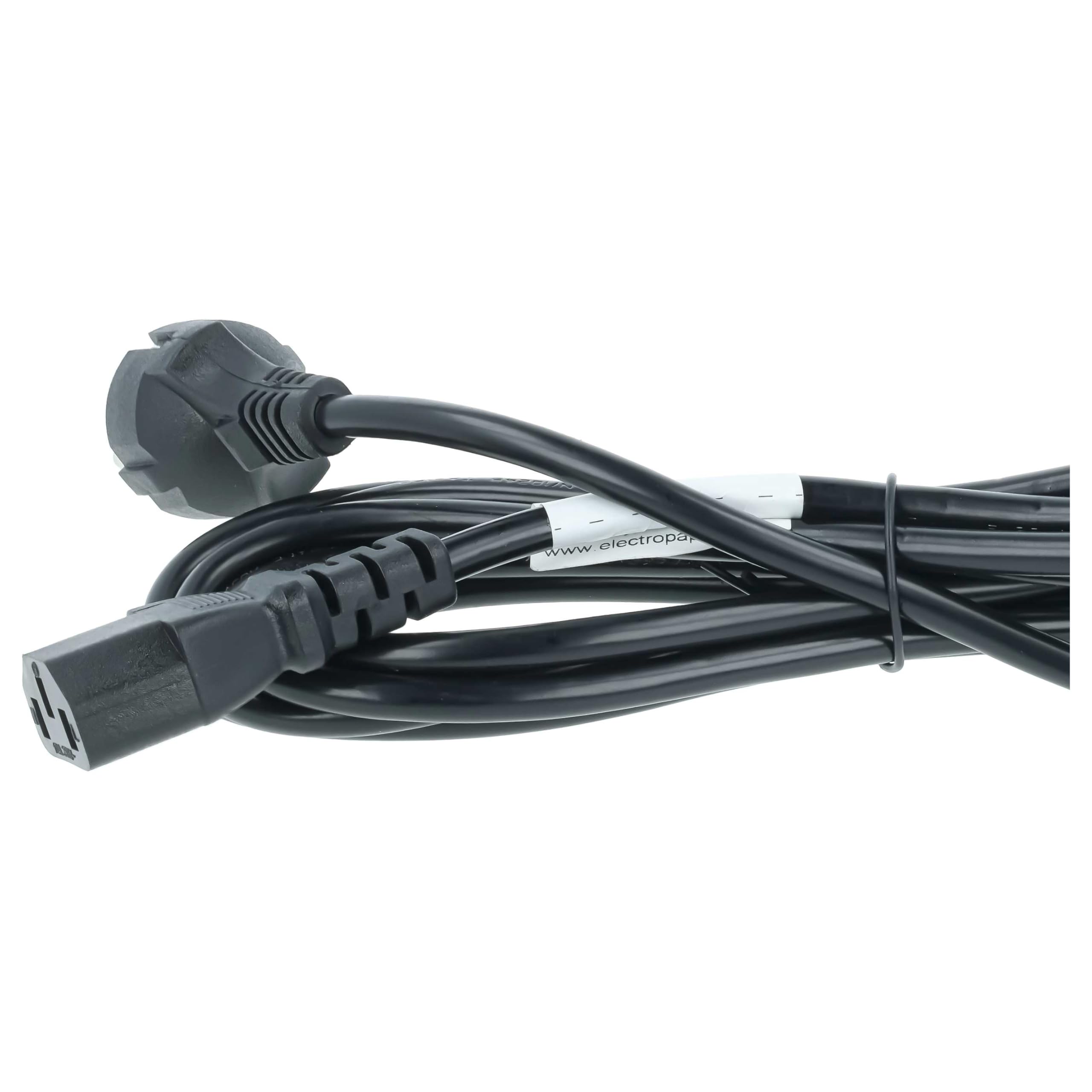 vhbw 10x cavo di alimentazione con spina schuko e connettore C13, da 3 metri compatibile con PC monitor computer stampante ecc.