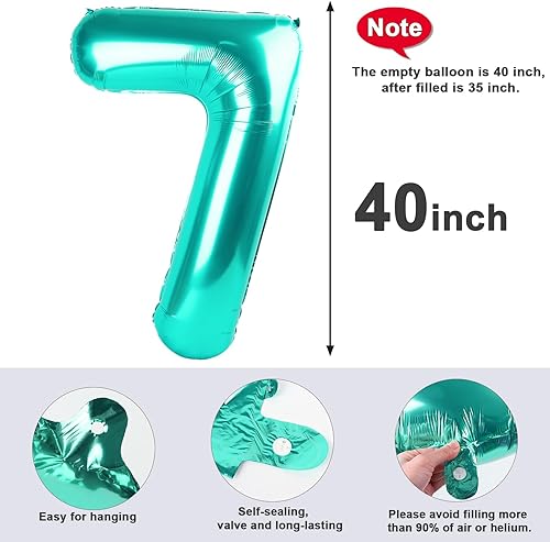 Vista 962 de Globos de números 0 de 40 pulgadas, globos negros de números para números 10, 20, 30, 40, 50, 60, 70, 80, 90, 100, globos de números 10, 20, 30, 40
