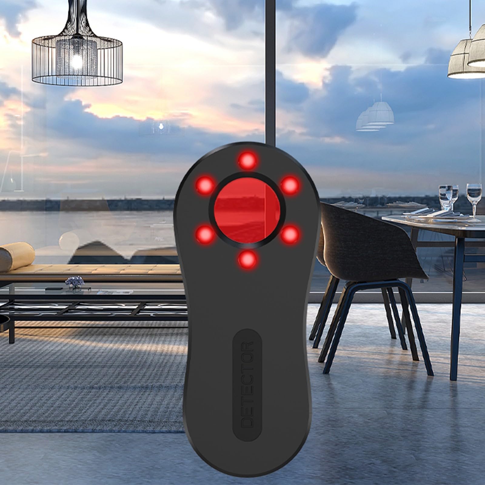 DIMITU Antispy Concealed Camera Detector Finder Rechargeable Battery Scanning for Travel Office Car Enhances Security