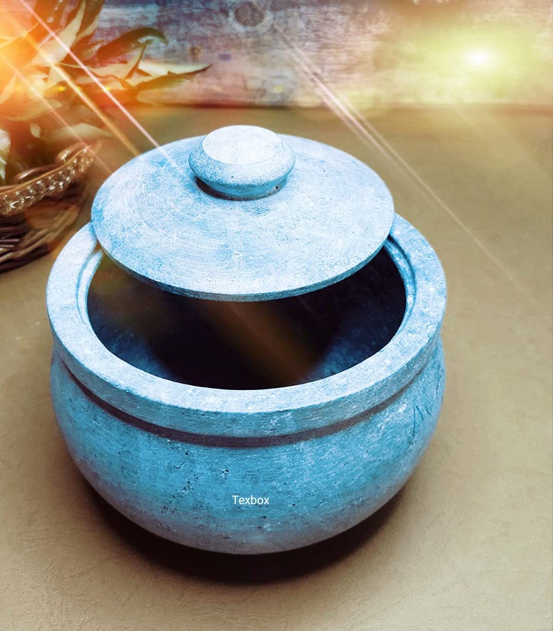 Buy Traditional Soapstone Curd Pot with Lid Curd Setter/Yogurt Pot