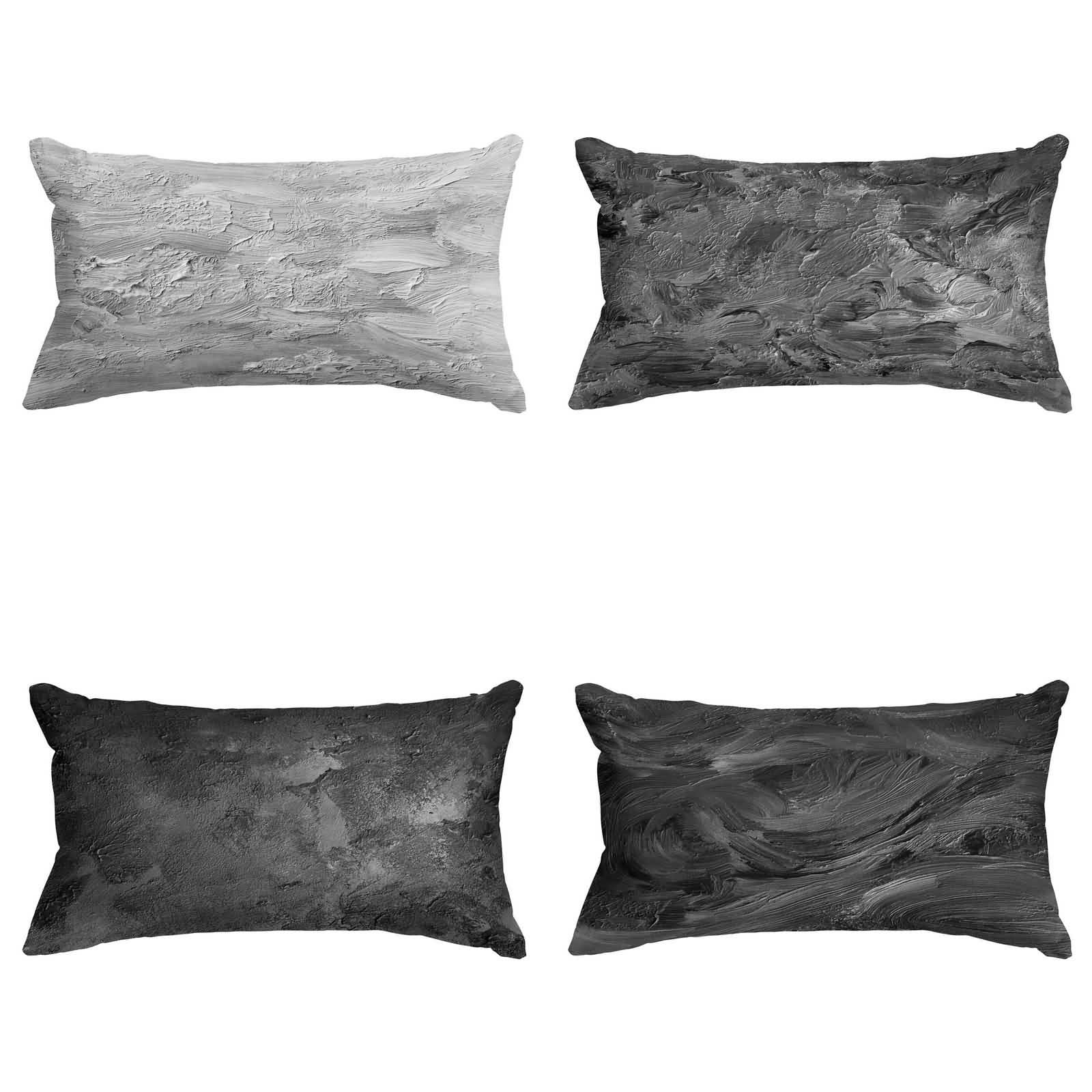 Taie d'oreiller 50x75cm lotde4 pour protéger et embellir vos coussins