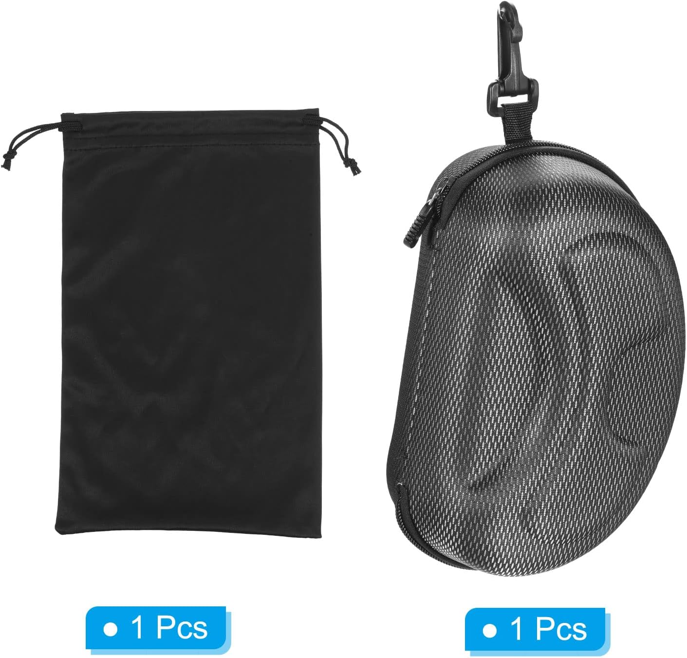 PATIKIL Snow Goggle Bag & Cases EVA Glass Case with Microfiber Ski Goggles Pouch for Eyeglass Sunglasses