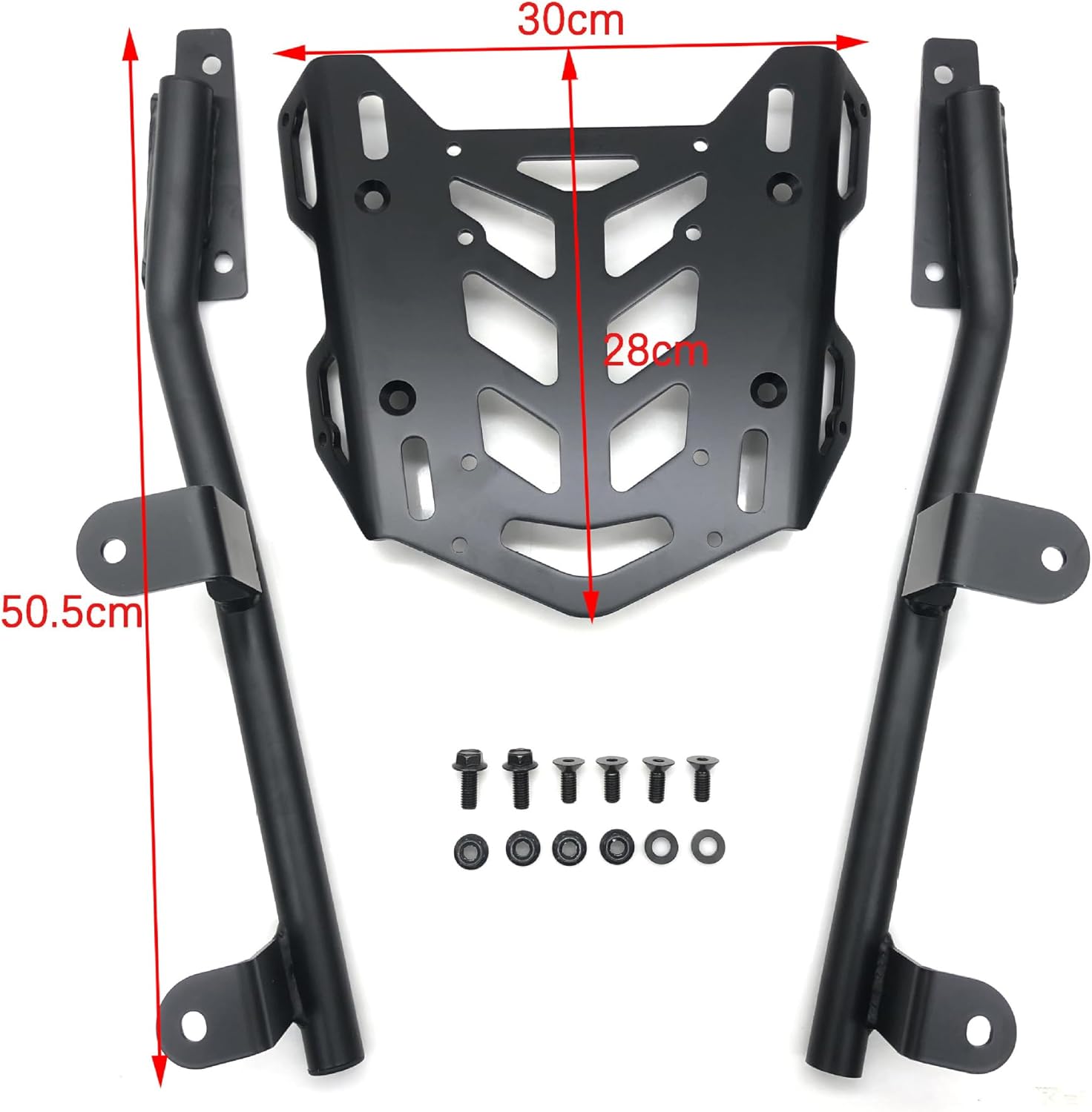 2024 ADV 160 Accessories, Rear Luggage Cargo Rack for ADV160 ADV-160 2023-2026, Motorcycle Rear Tail Storage Racks Extended Shelf Bar Carrier Top Mount Bracket Plate Kit Tailbox Fixer Holder (No.1)