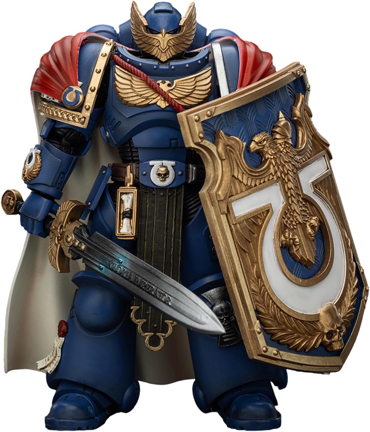 JoyToy Warhammer 40K Genuine License 1:18 Action Figure, Ultramarines Victrix Honour Guard with Storm Shield and Power Sword, 4.96 inch Collectible Action Figures Sets