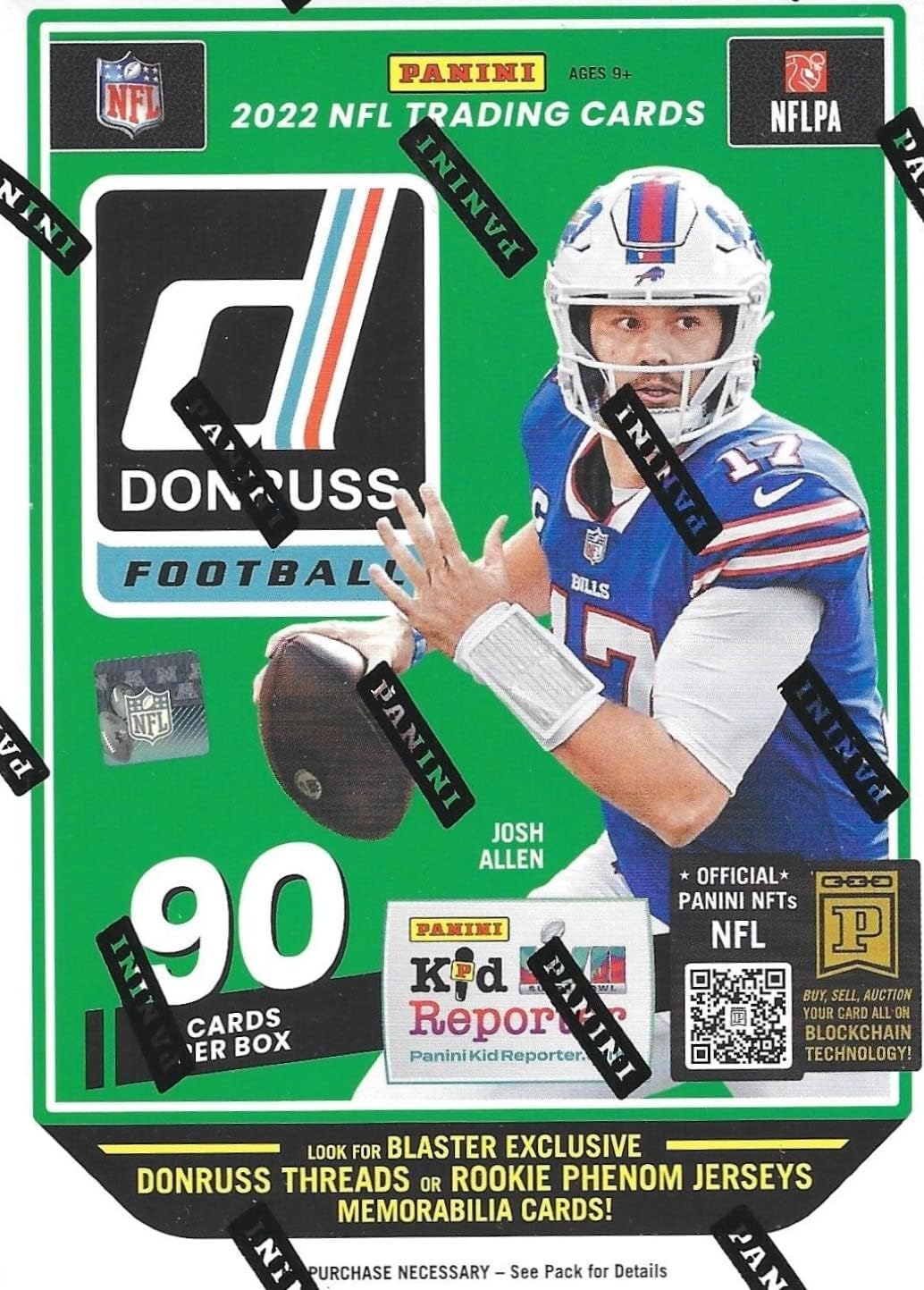2022 Panini Donruss Football Trading Card Blaster Box (90 Cards)