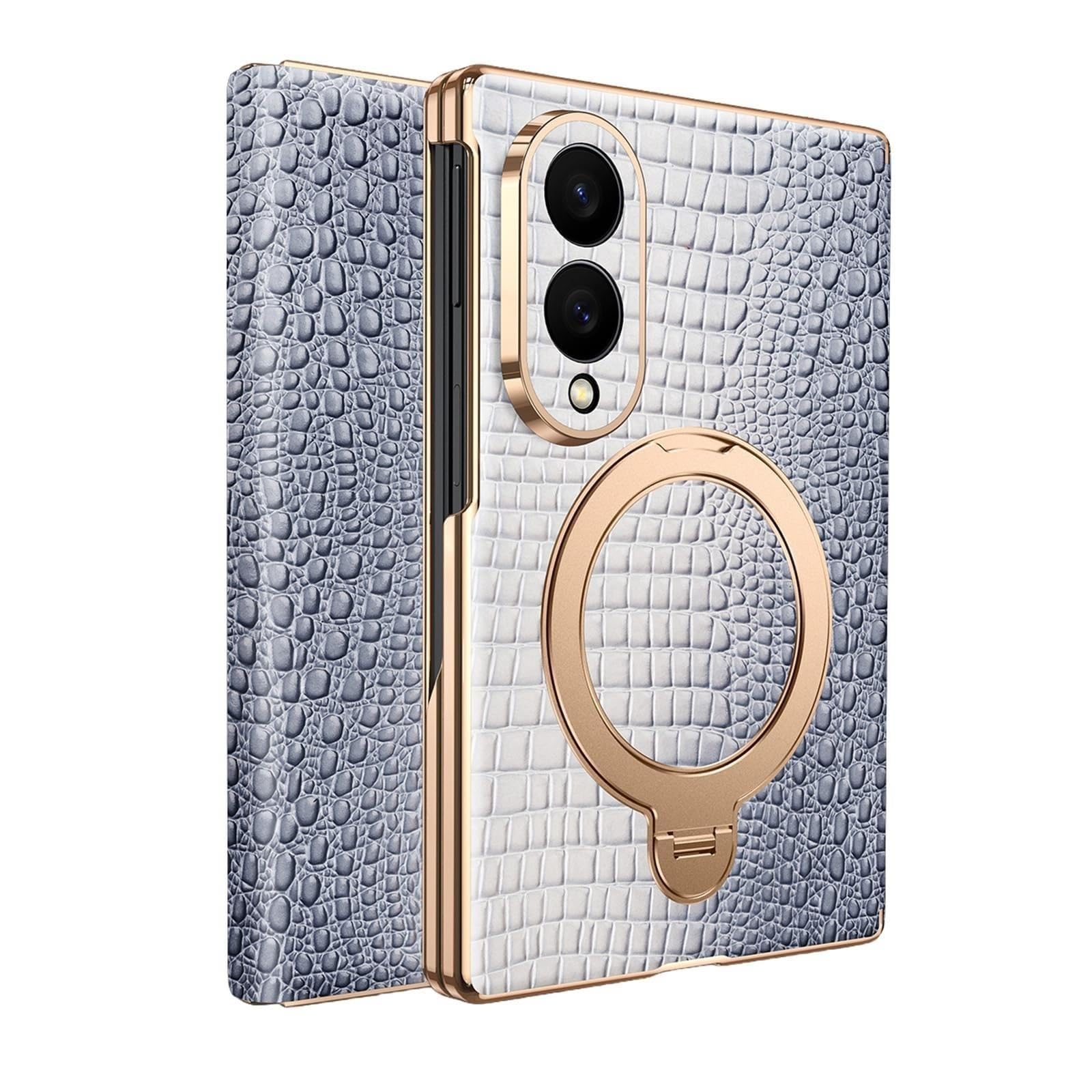 Custodia Per Samsung Galaxy Z Fold 8, Pelle Vera Case Resistente