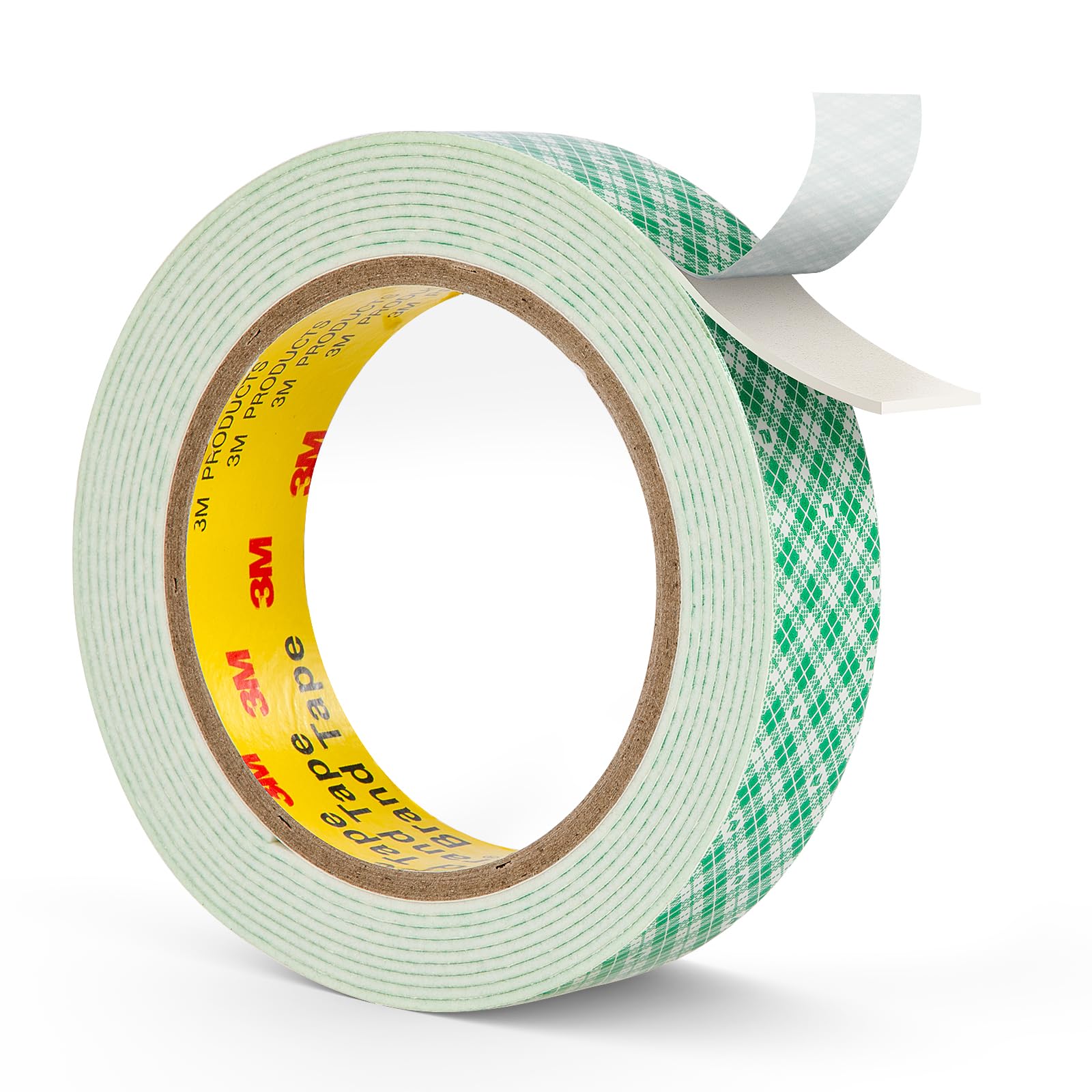 3M Double Sided Foam Tape 1" x 10Ft White 4026 Double Coated Urethane Adhesion Polyurethane Tape for Mounting Signs Craft DIY Projects Cards, 1 Pack