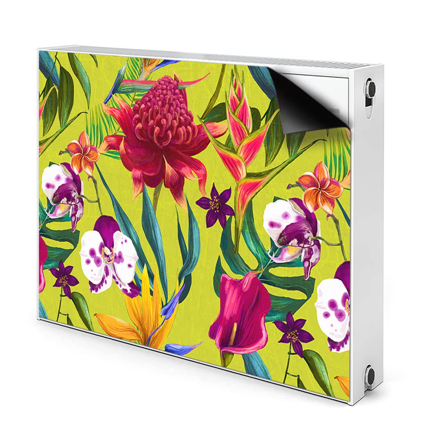 Cache Radiateur Design Magnétique Decormat Jardin Peint 80x60