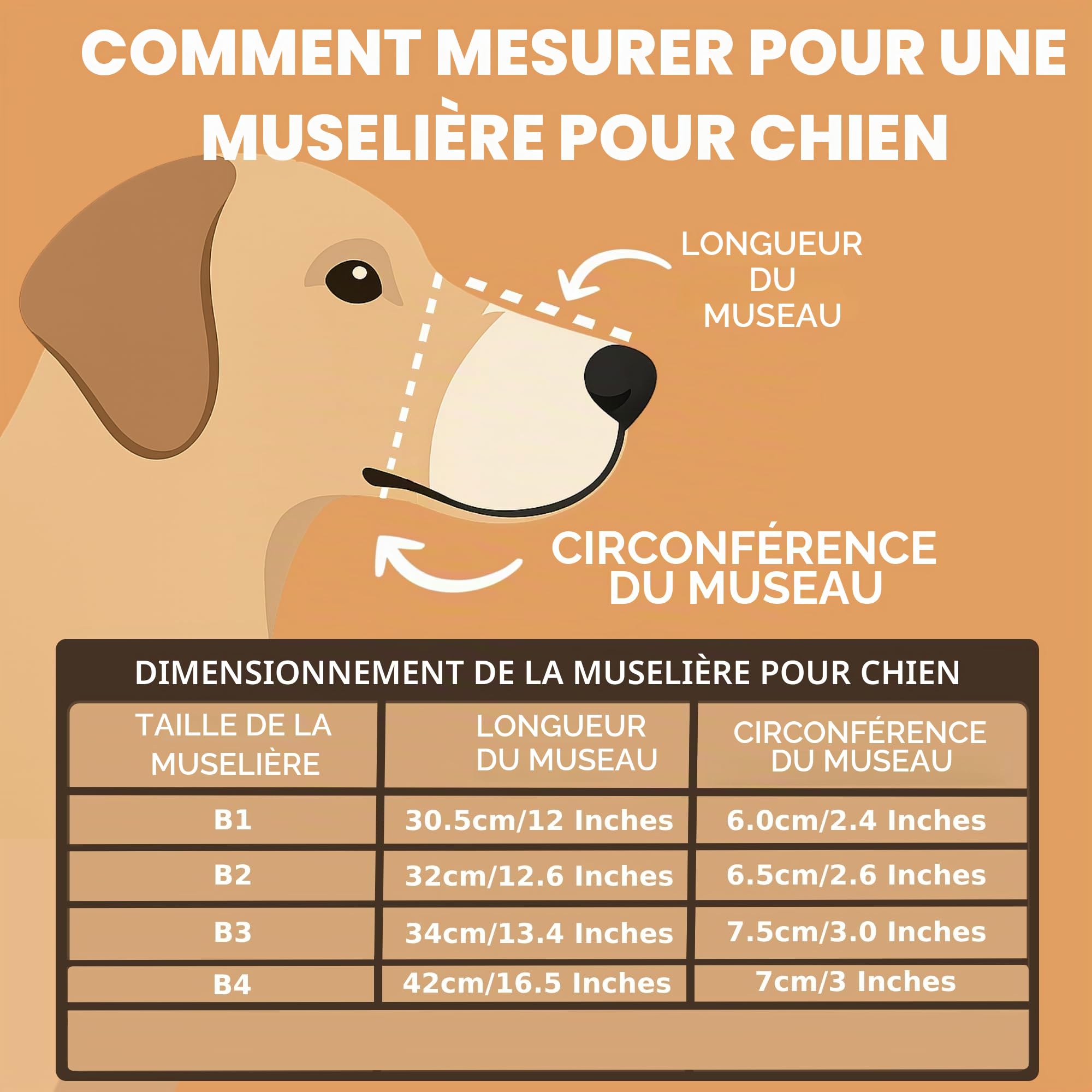 L&J Pets Uk Muselière en métal robuste pour bouledogue français