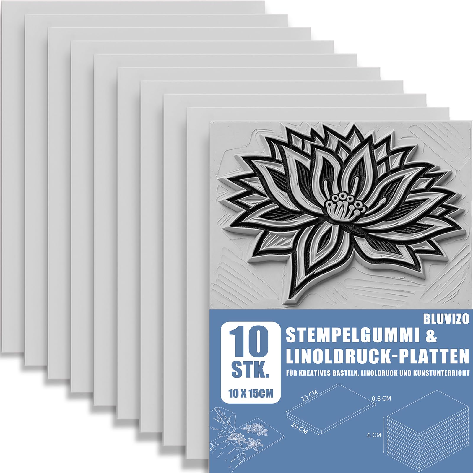 Softcut Linolplatten 10x15 cm (3er-Pack)