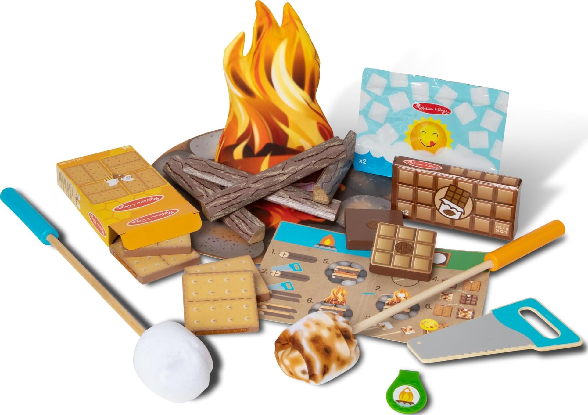 Melissa & Doug Let's Explore Campfire S'mores Play Set