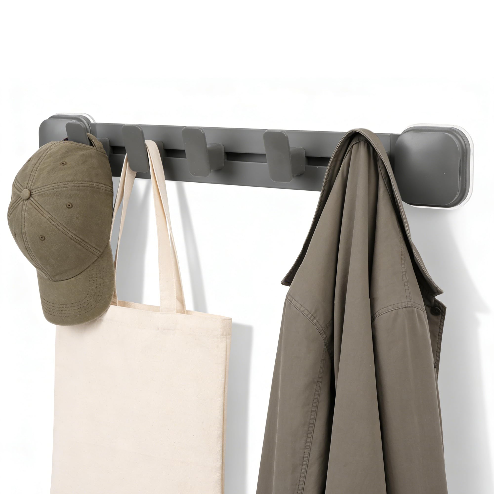 Synther Coat Hooks Wall Mounted, Suction Cup Coat Rack Wall Mounted